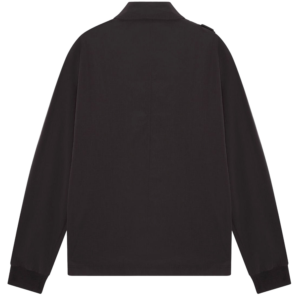 Ma Strum Nylon Grid Overshirt - Jet Black