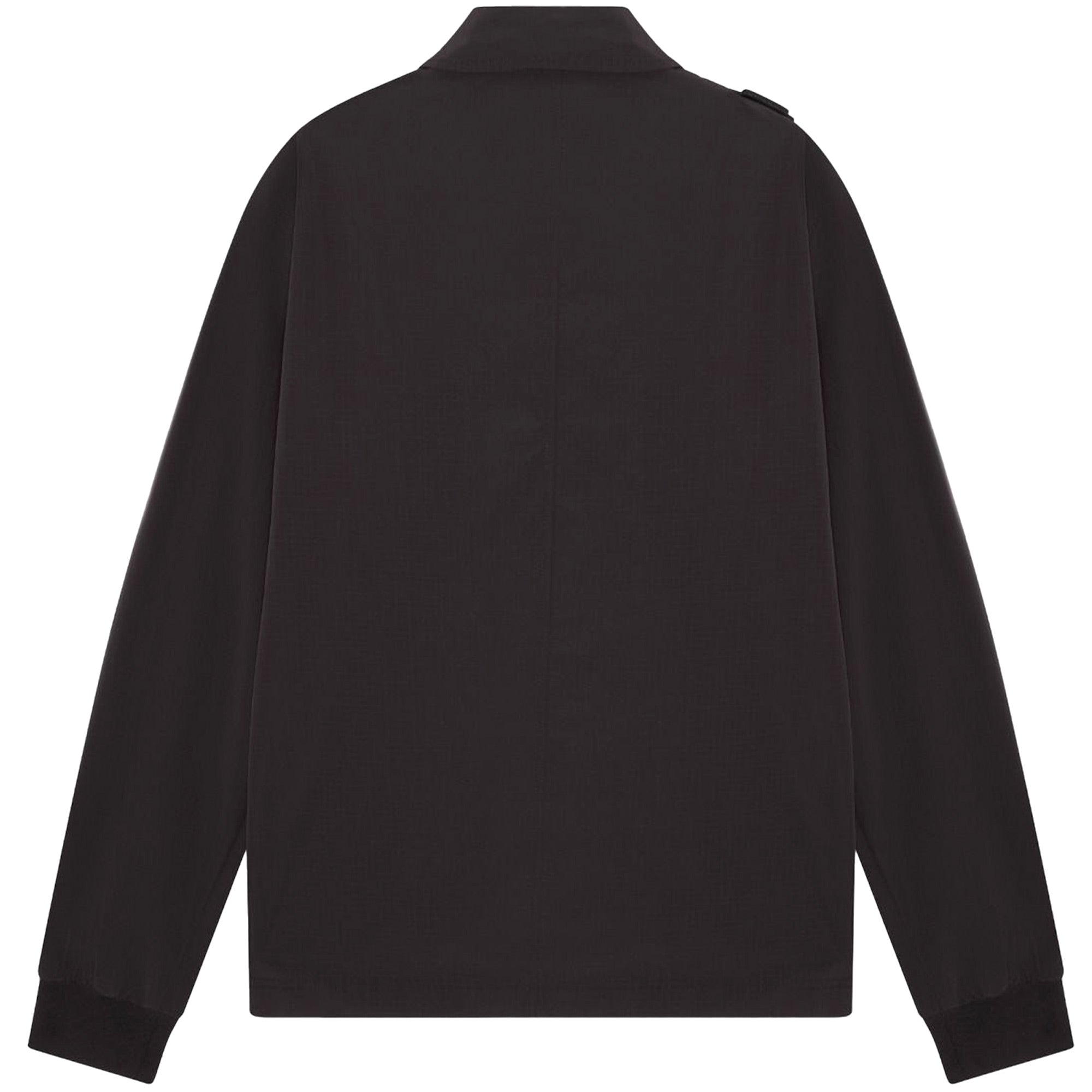 Ma Strum Nylon Grid Overshirt - Jet Black