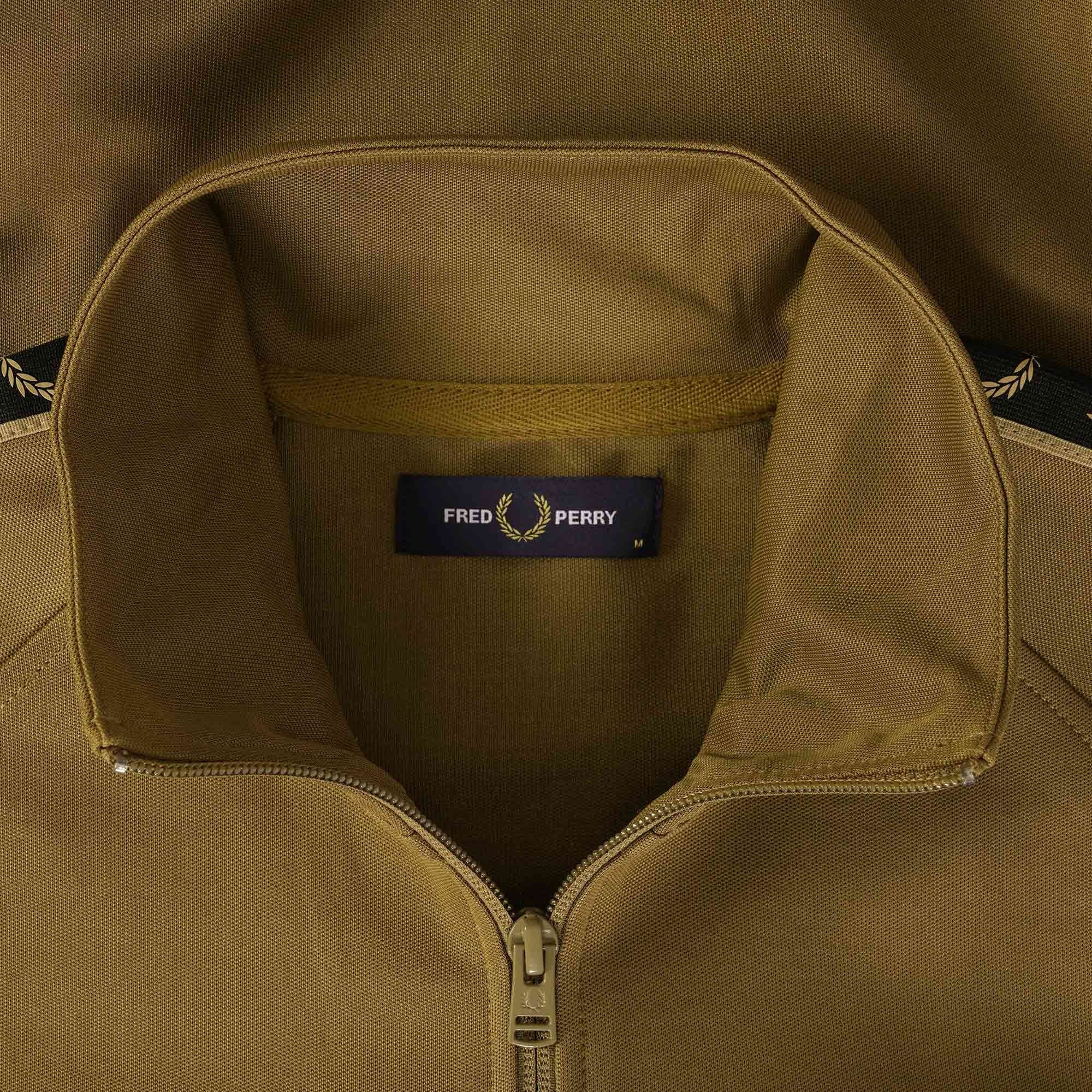 Fred Perry J5 Contrast Tape Track Jacket - Shaded Stone