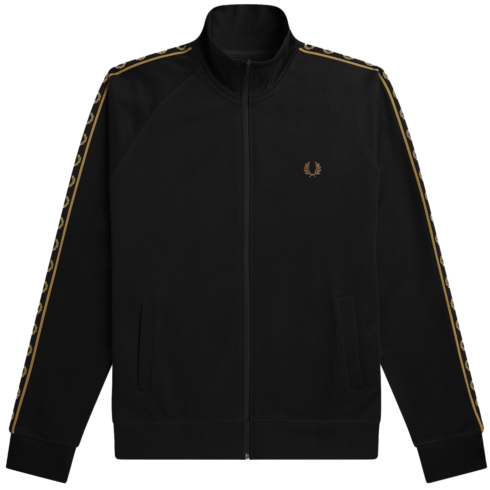 Fred Perry J5 Contrast Tape Track Jacket - Black