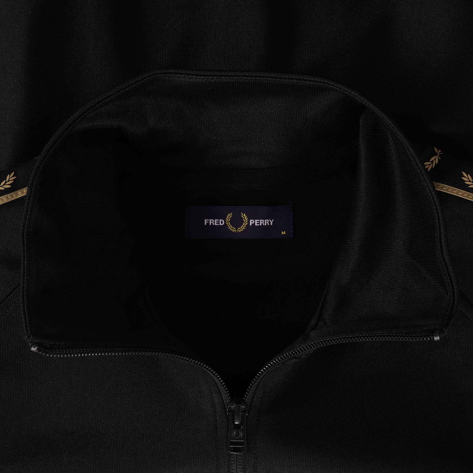 Fred Perry J5 Contrast Tape Track Jacket - Black