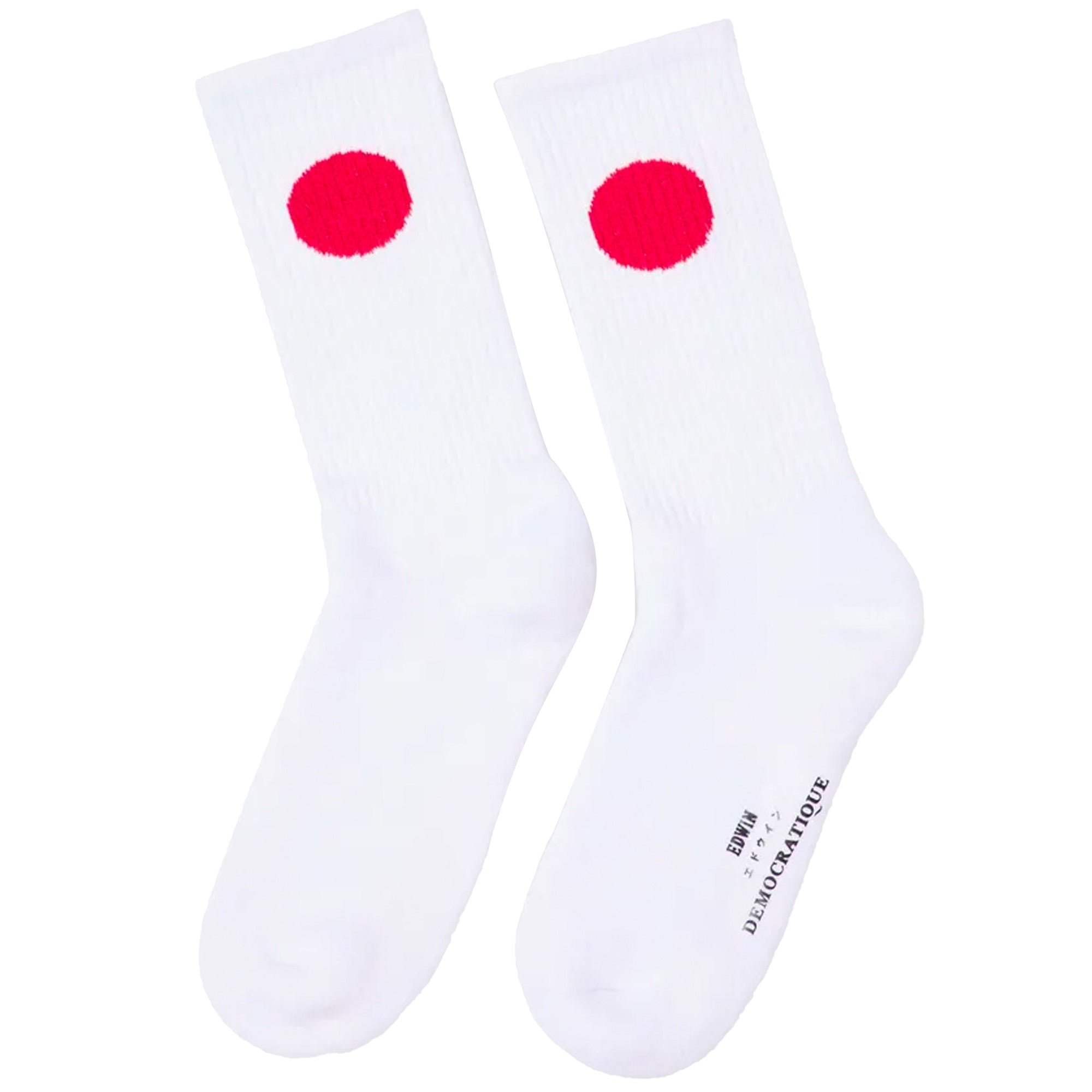 Edwin Japanese Sun Socks x Democratique Socks - White