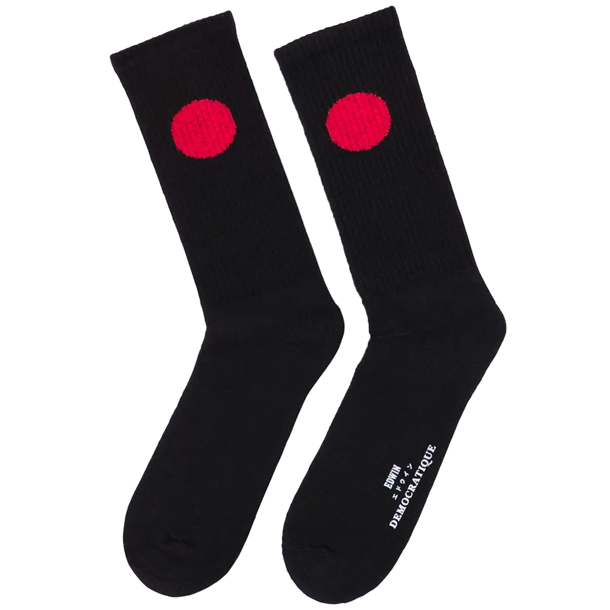 Edwin Japanese Sun Socks x Democratique Socks - Black