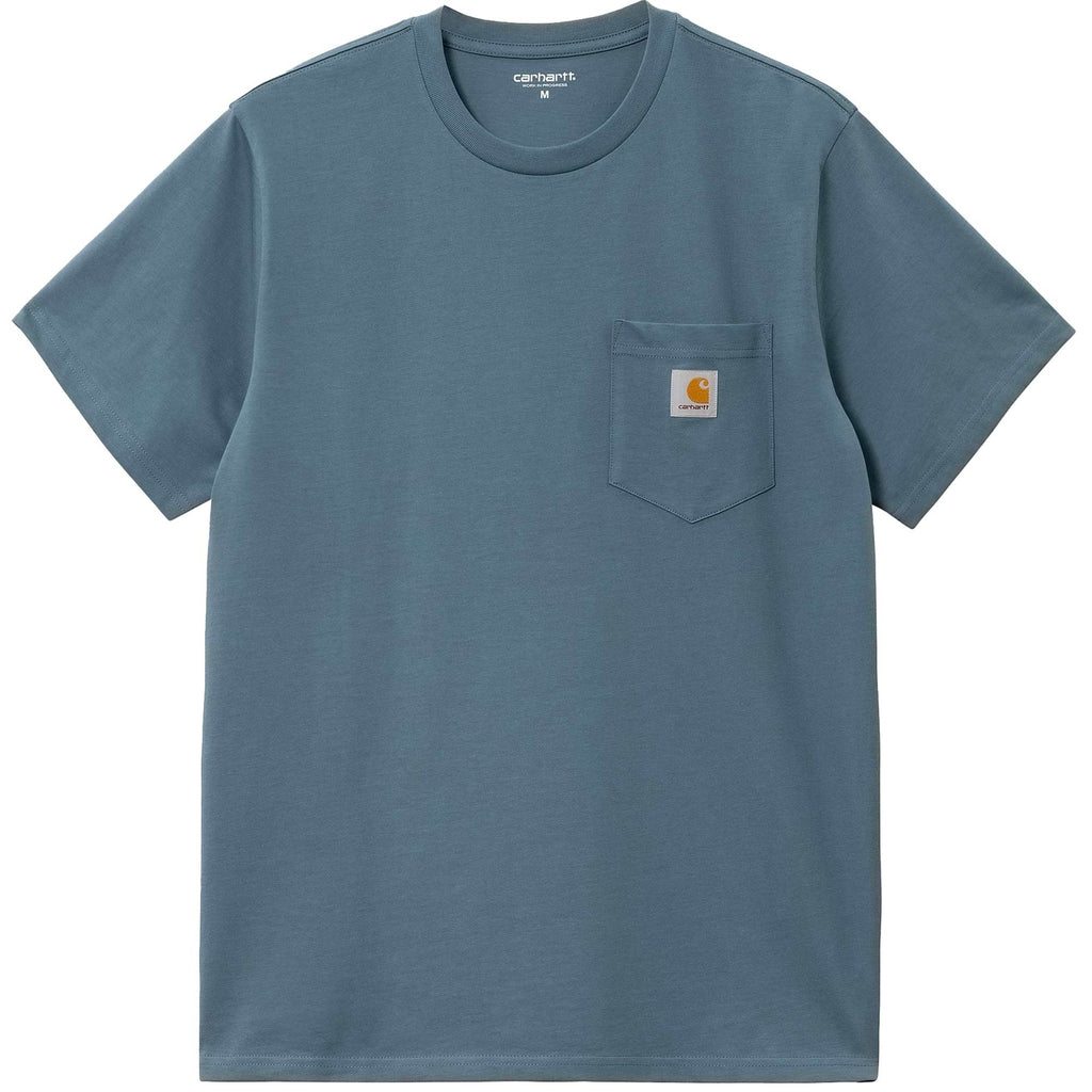 Carhartt WIP Short Sleeve Pocket T-Shirt - Storm Blue