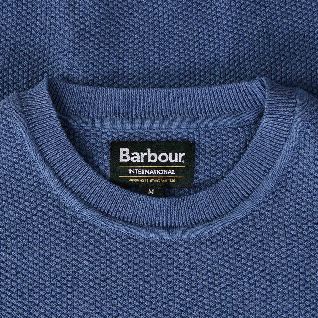 Barbour International Drive Crew Neck Sweater - Blue Horizon