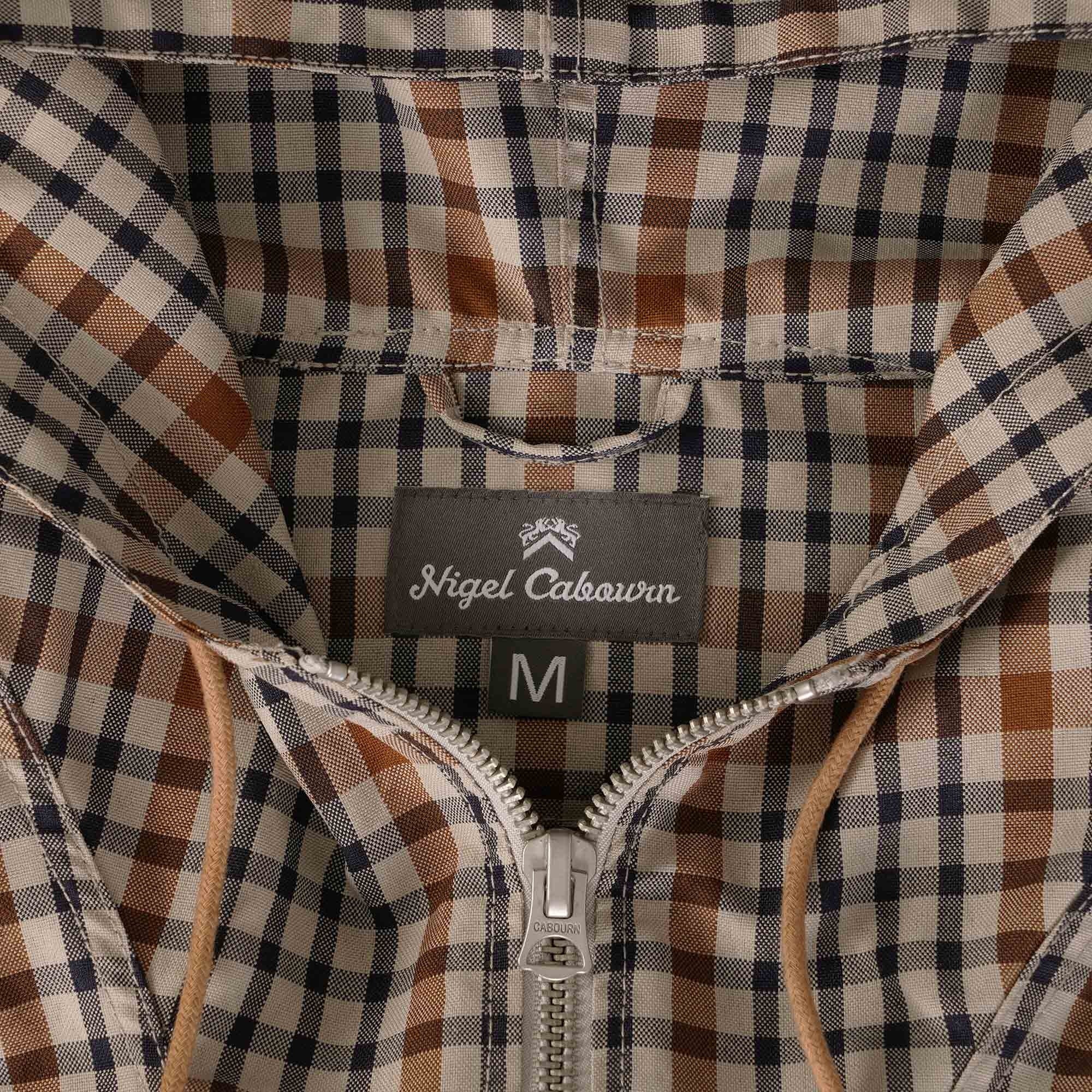 Nigel Cabourn Zip Smock - Stone Check