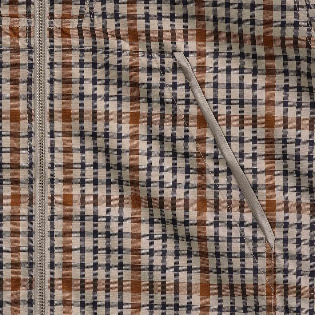 Nigel Cabourn Zip Smock - Stone Check