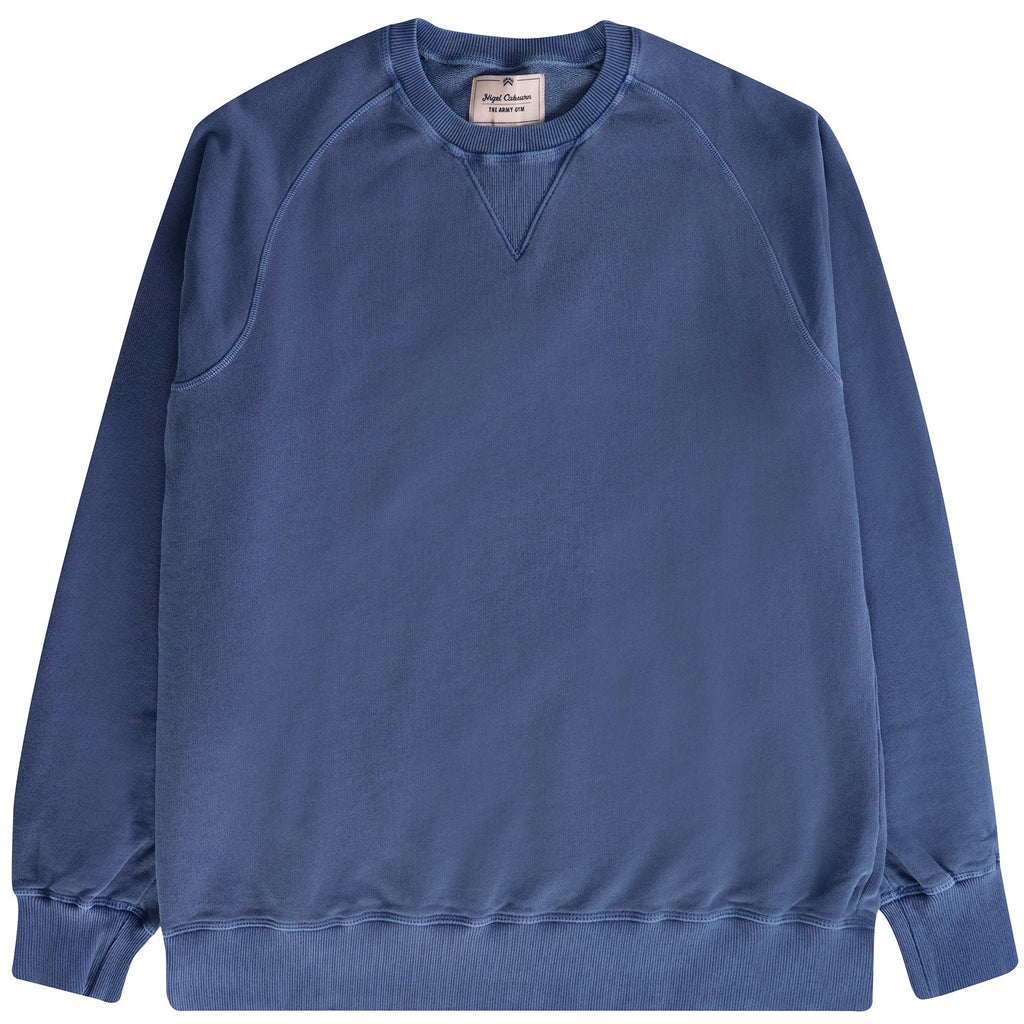 Nigel Cabourn Embroidered Arrow Crew - Denim