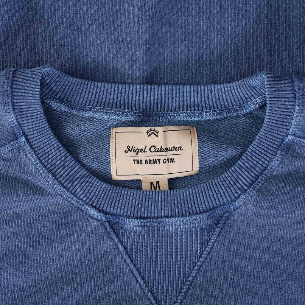 Nigel Cabourn Embroidered Arrow Crew - Denim