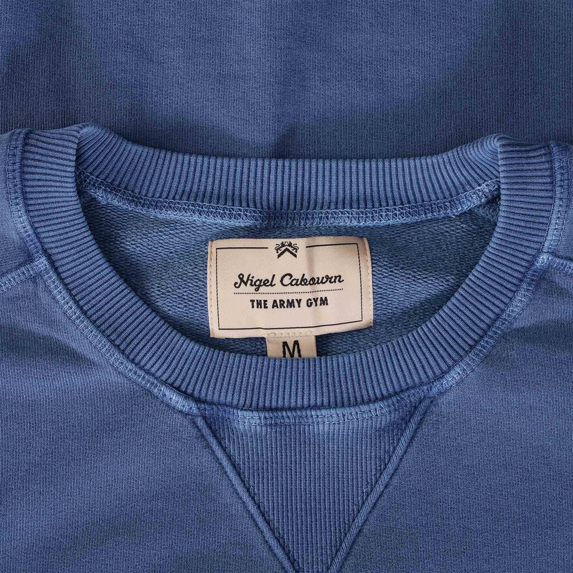 Nigel Cabourn Embroidered Arrow Crew - Denim
