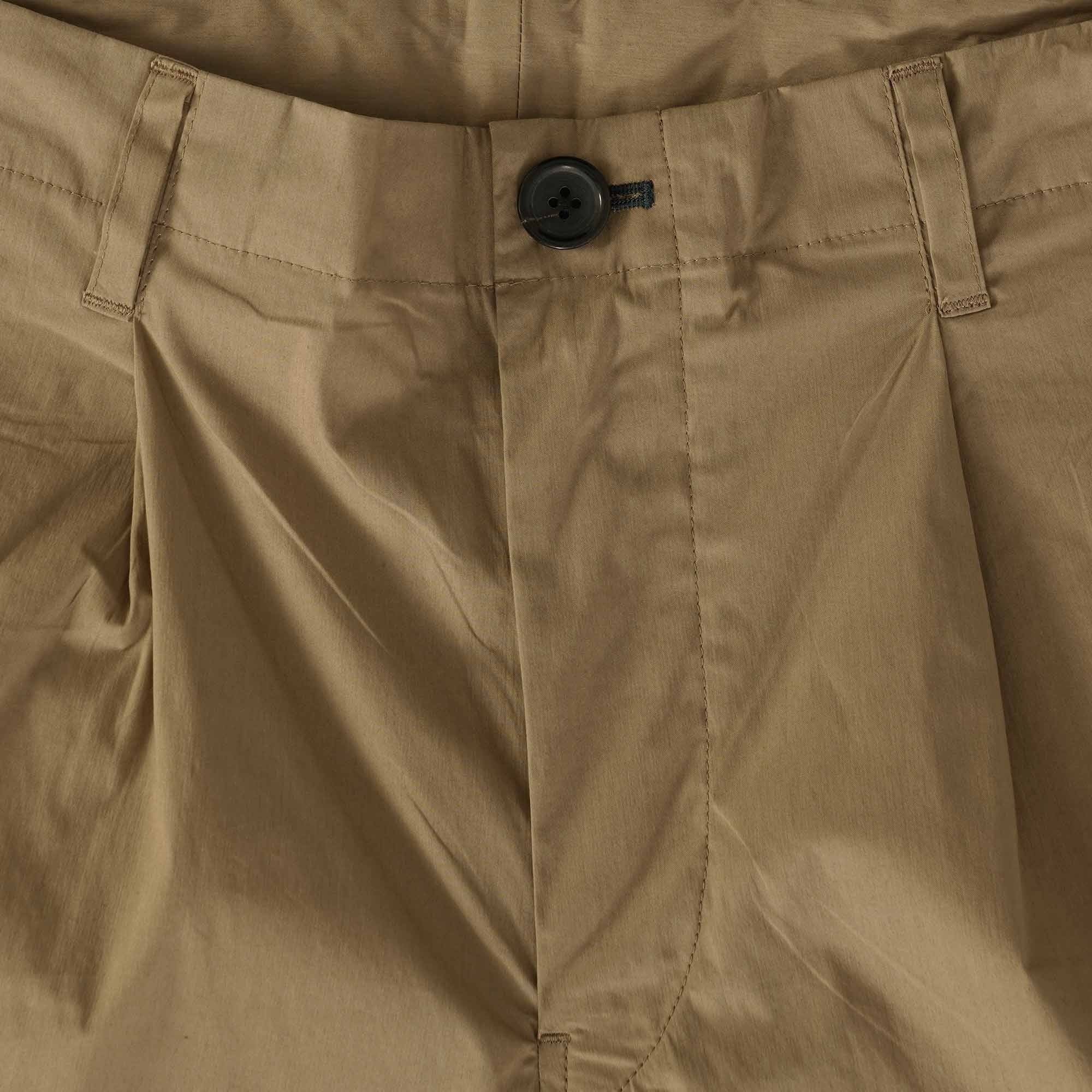 Paul Smith Tapered Fit Pleated Trousers - Camel