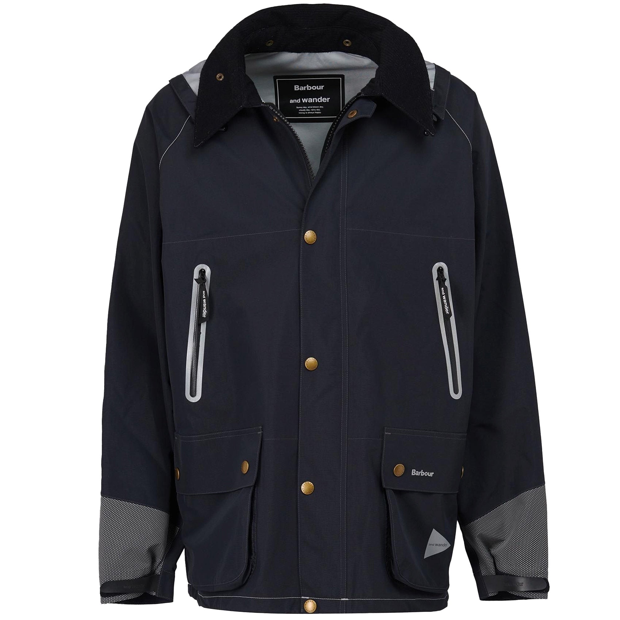 Barbour x And Wander 3L Waterproof Jacket - Black