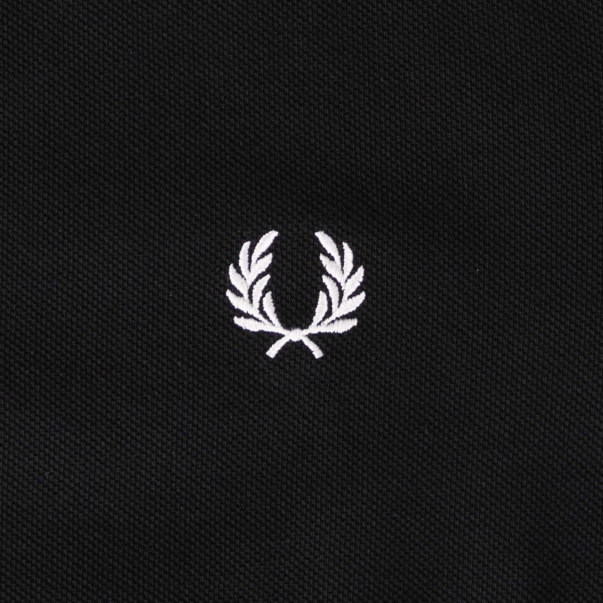 Fred Perry M3600 Twin Tipped Polo Shirt - Black/White
