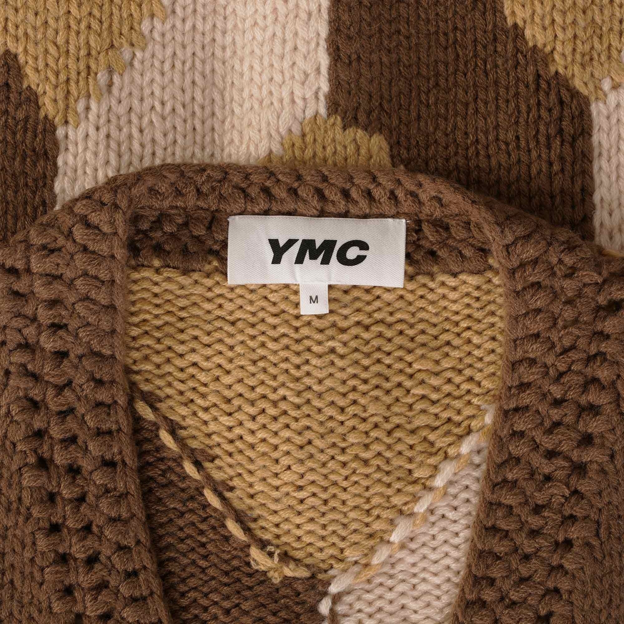 YMC Appalachian Handknit Waistcoat - Brown