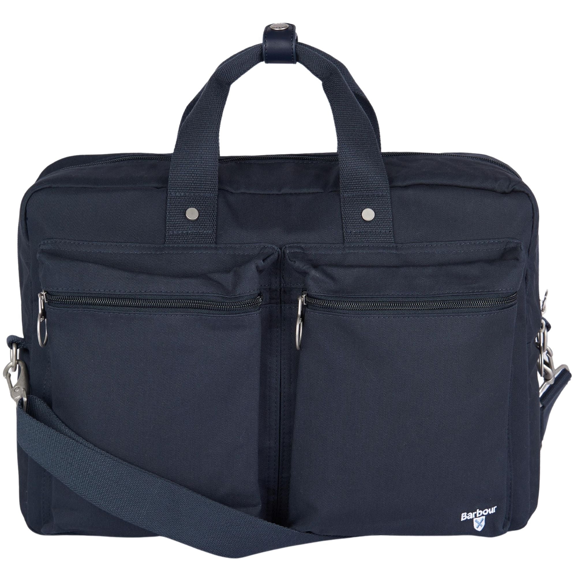 Barbour Cascade Three-Way Laptop Bag - Navy