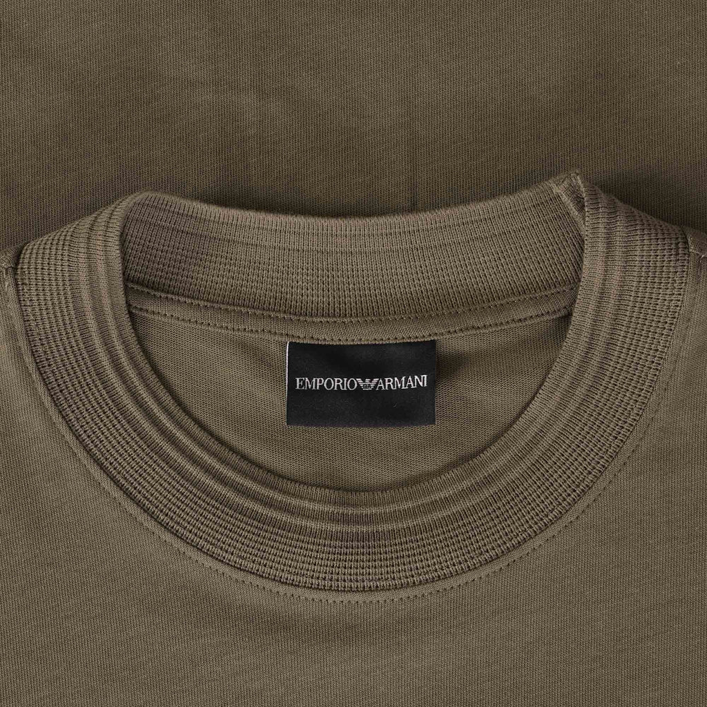 Emporio Armani Embossed Logo T-Shirt - Fango
