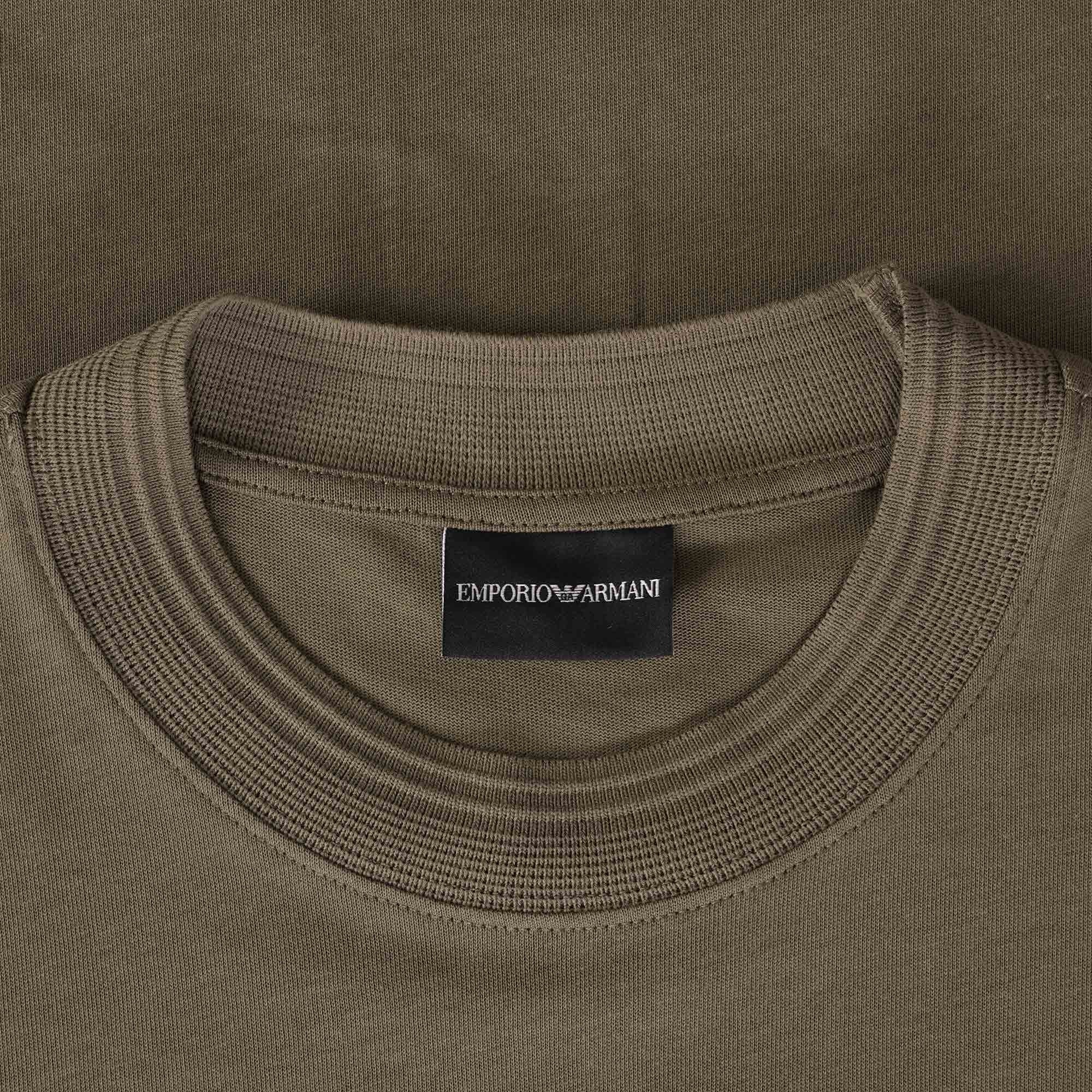 Emporio Armani Embossed Logo T-Shirt - Fango