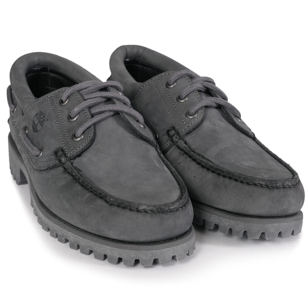 3-Eye Lug Handsewn Boat Shoe - Grey