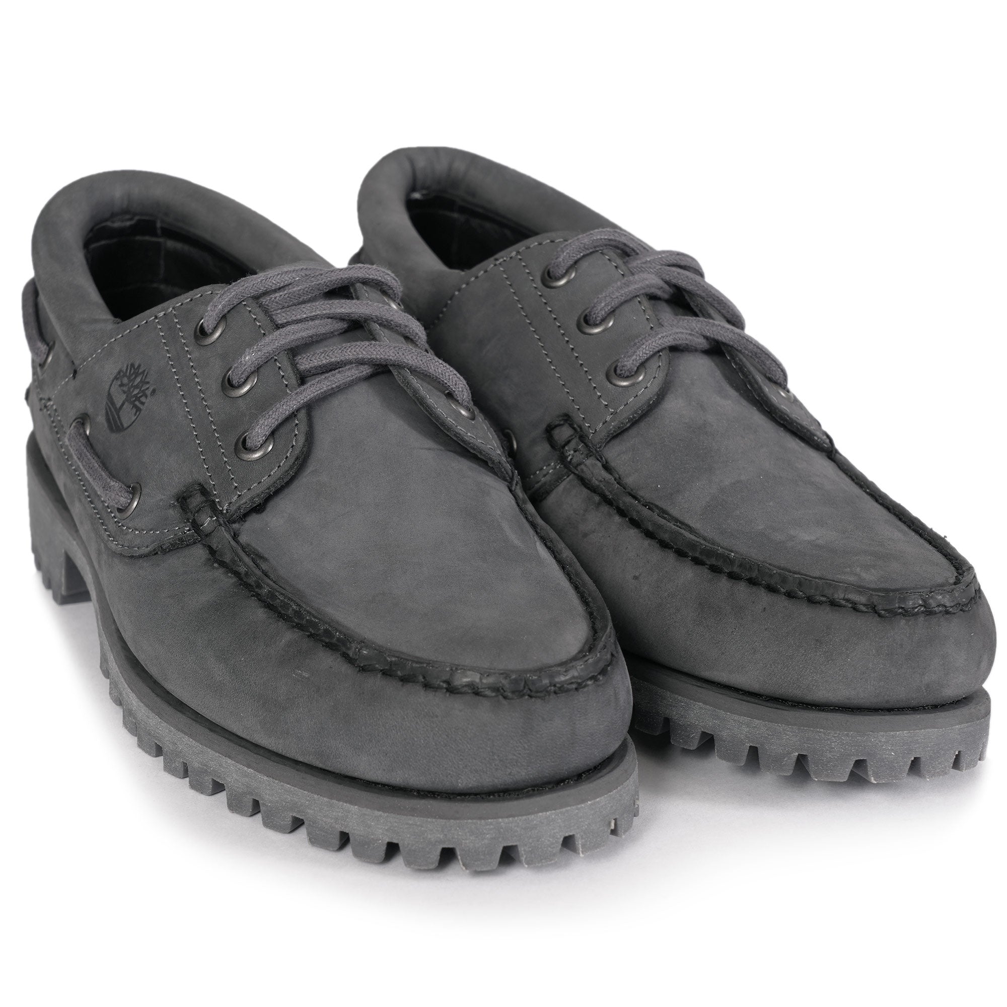 3-Eye Lug Handsewn Boat Shoe - Grey