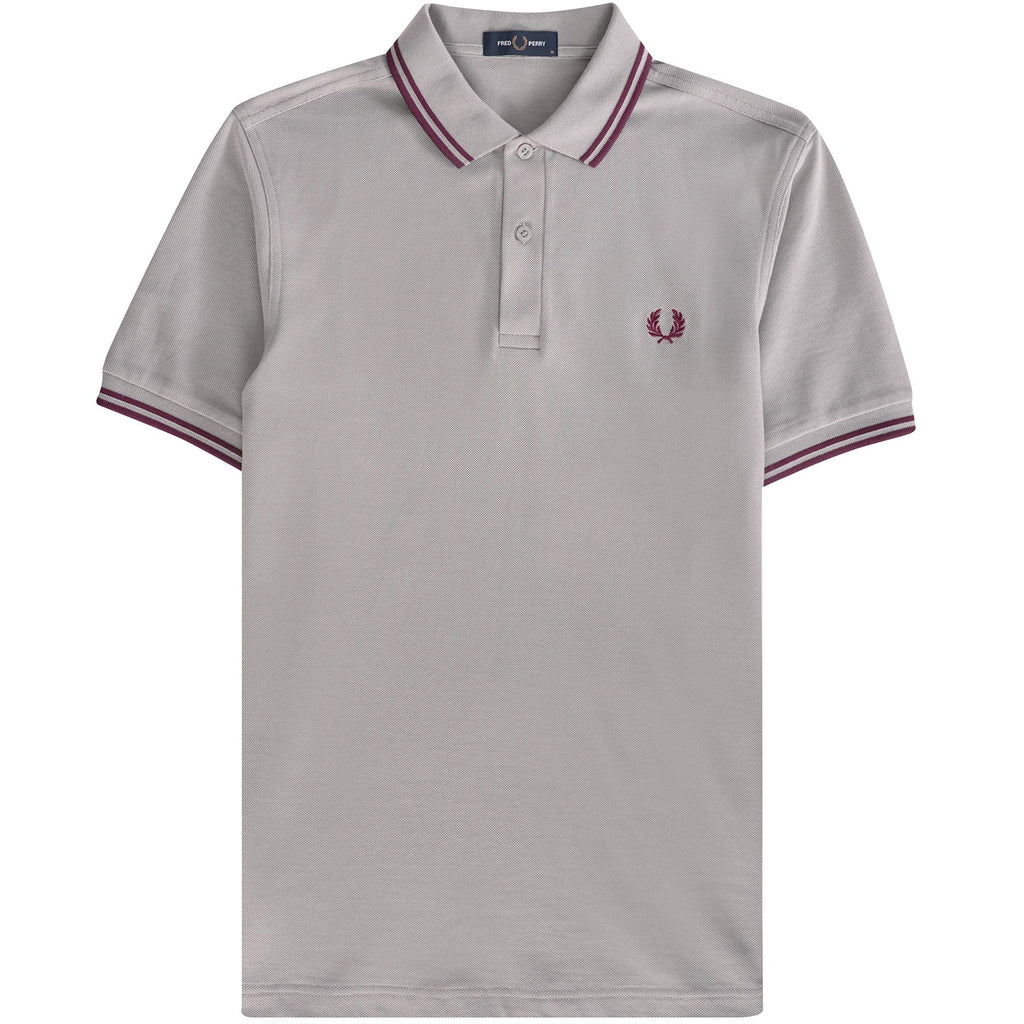 Fred Perry M3600 Twin Tipped Polo Shirt - Limestone