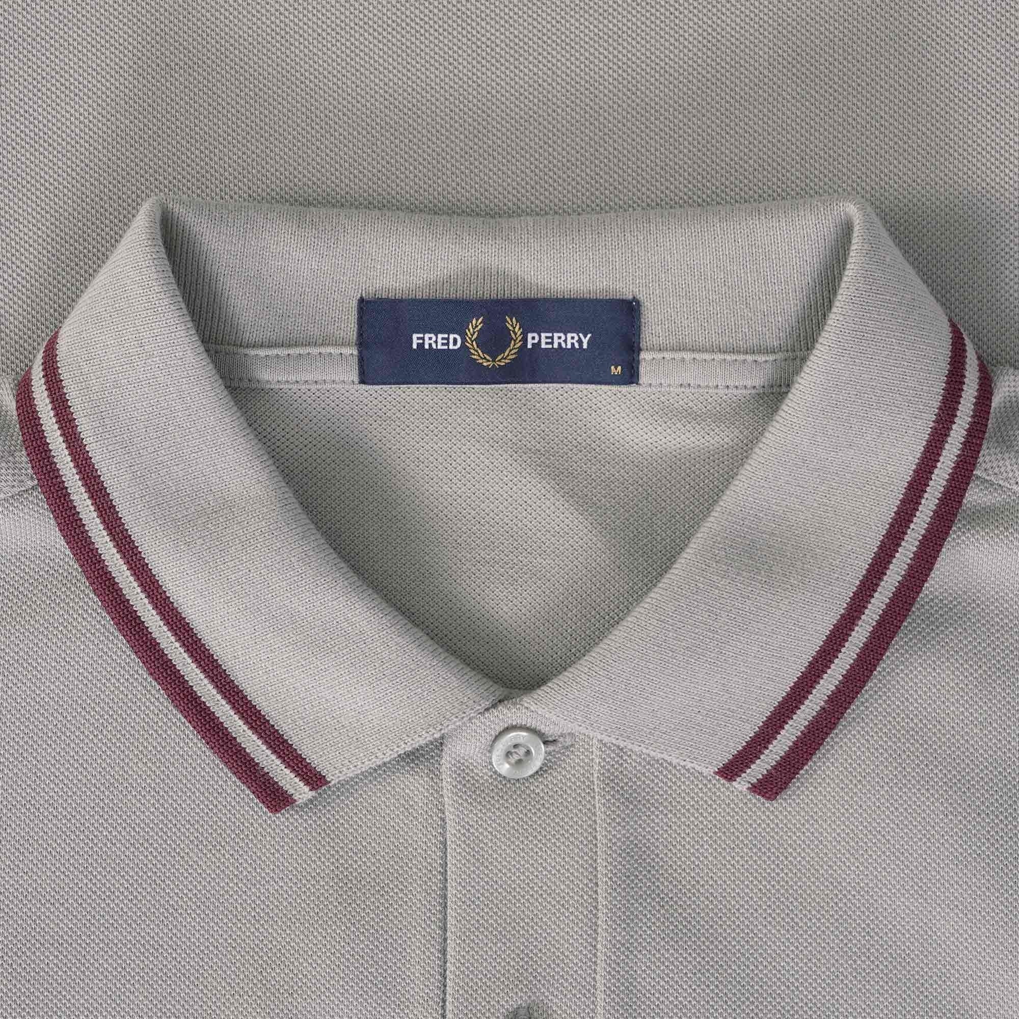 Fred Perry M3600 Twin Tipped Polo Shirt - Limestone