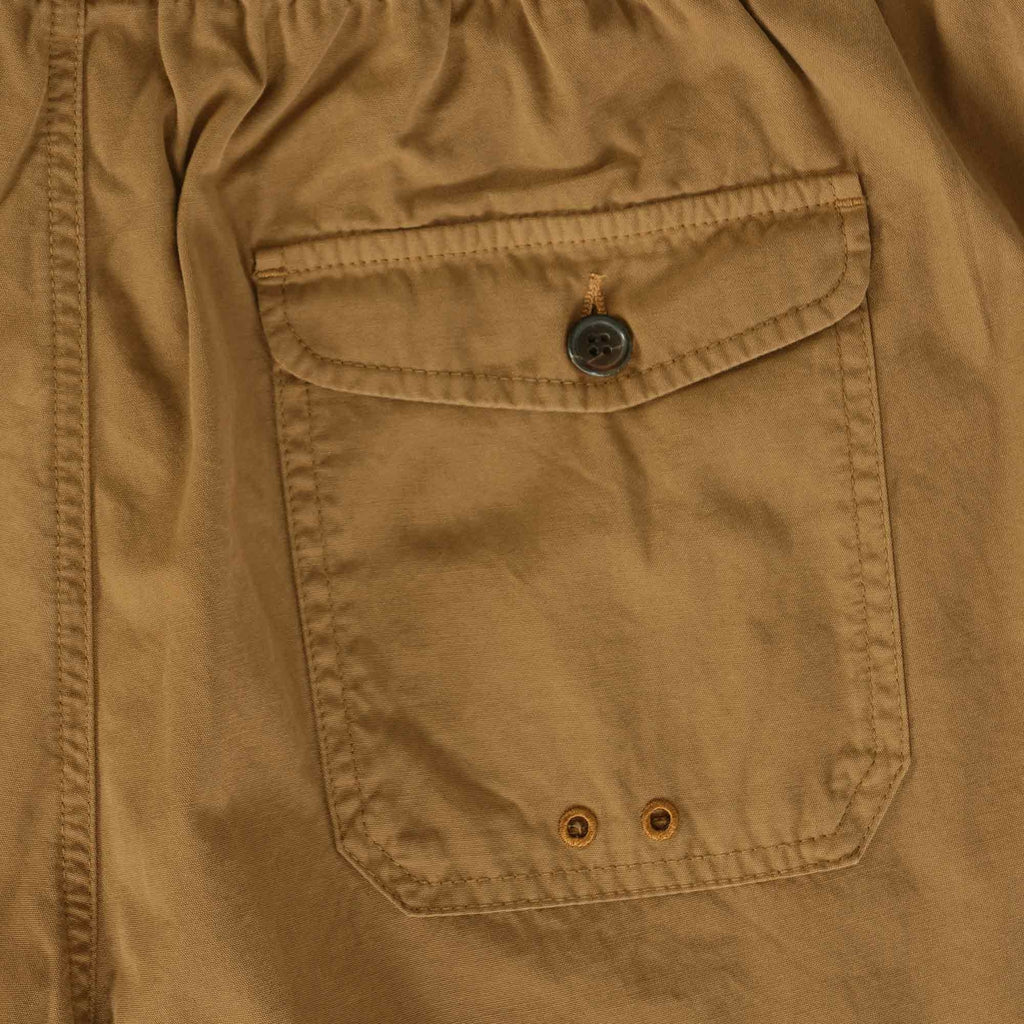 Universal Works Canvas Beach Shorts - Cumin