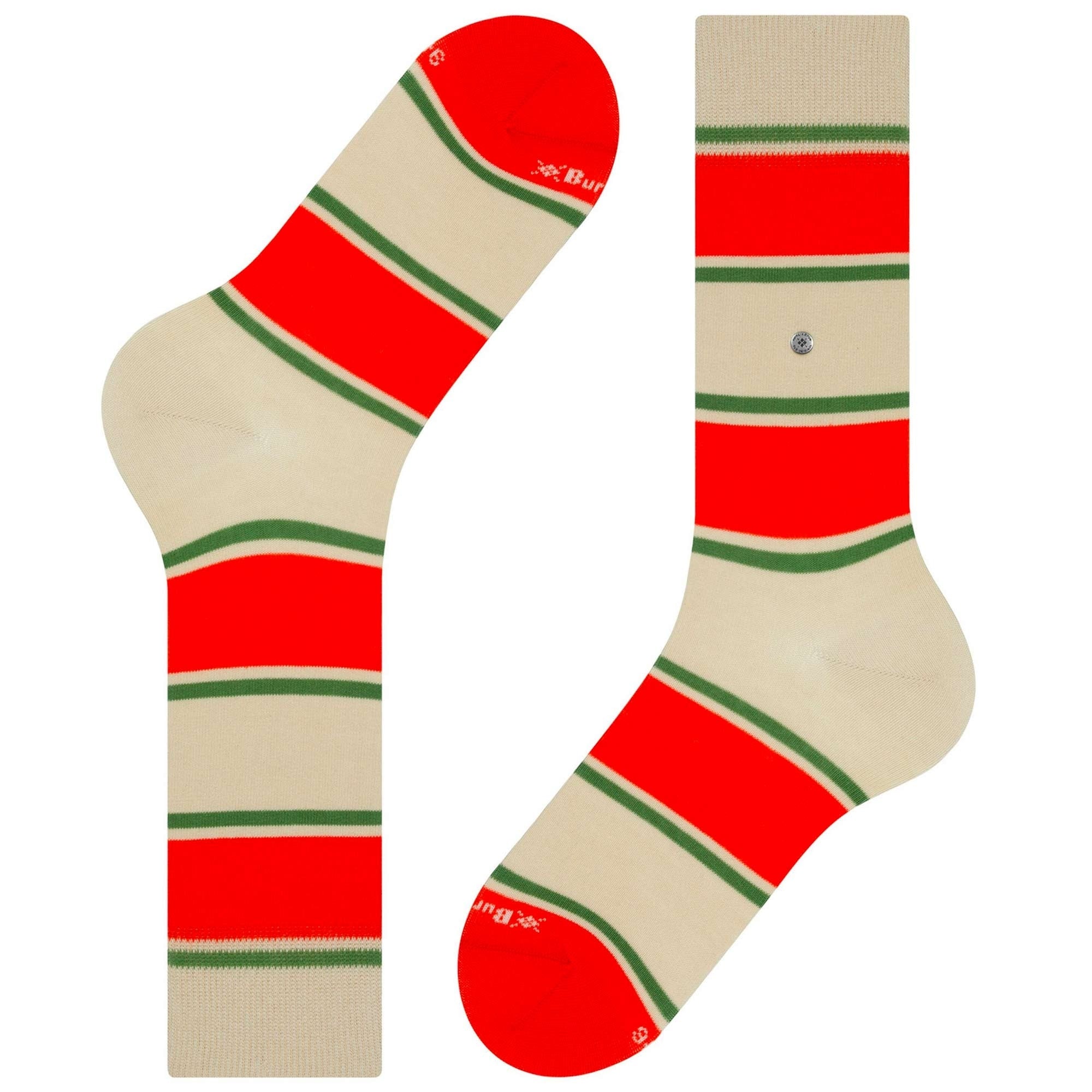 Burlington Socks Rugby Stripe Men Socks - Orange