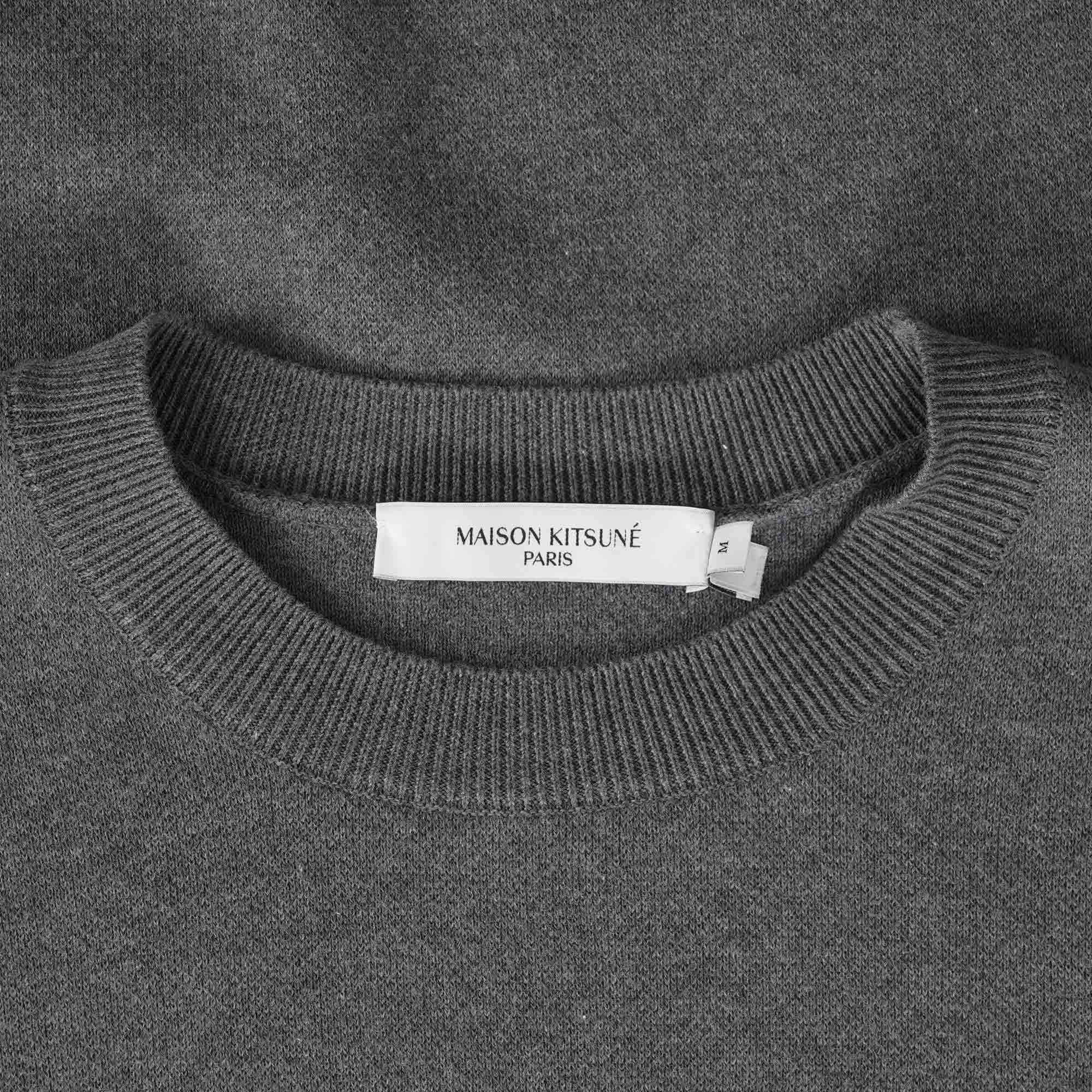 Mini Fox Head Intarsia Comfort Jumper - Dark Grey