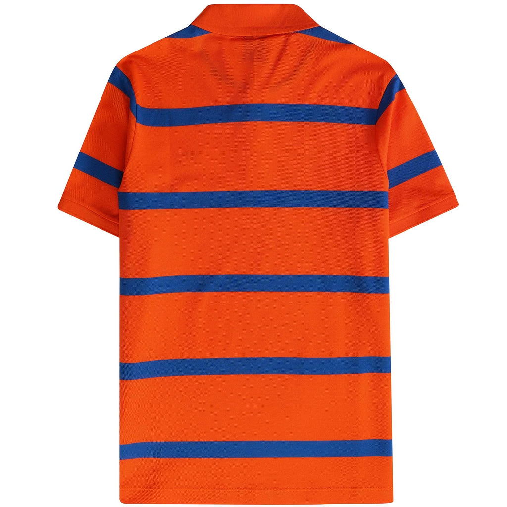 Paul and Shark Striped Polo Shirt - Orange