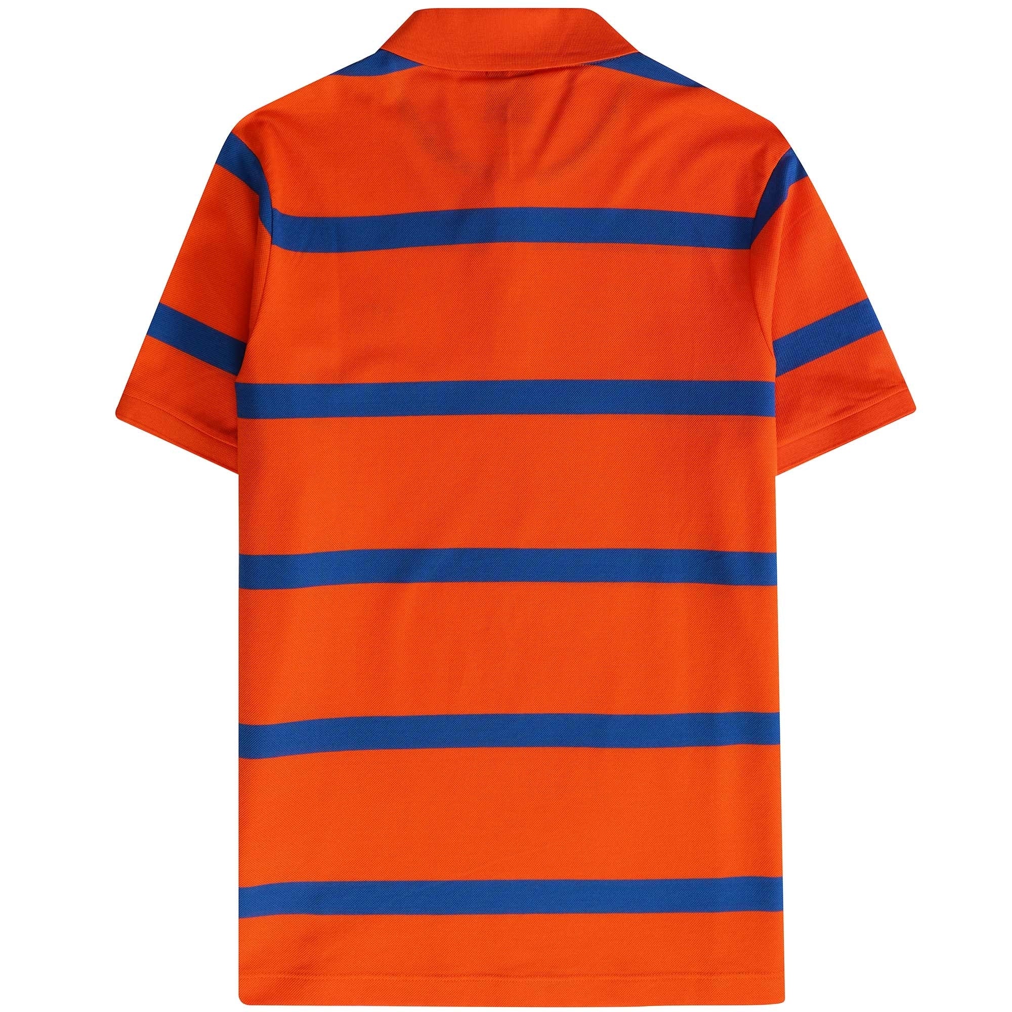 Paul and Shark Striped Polo Shirt - Orange