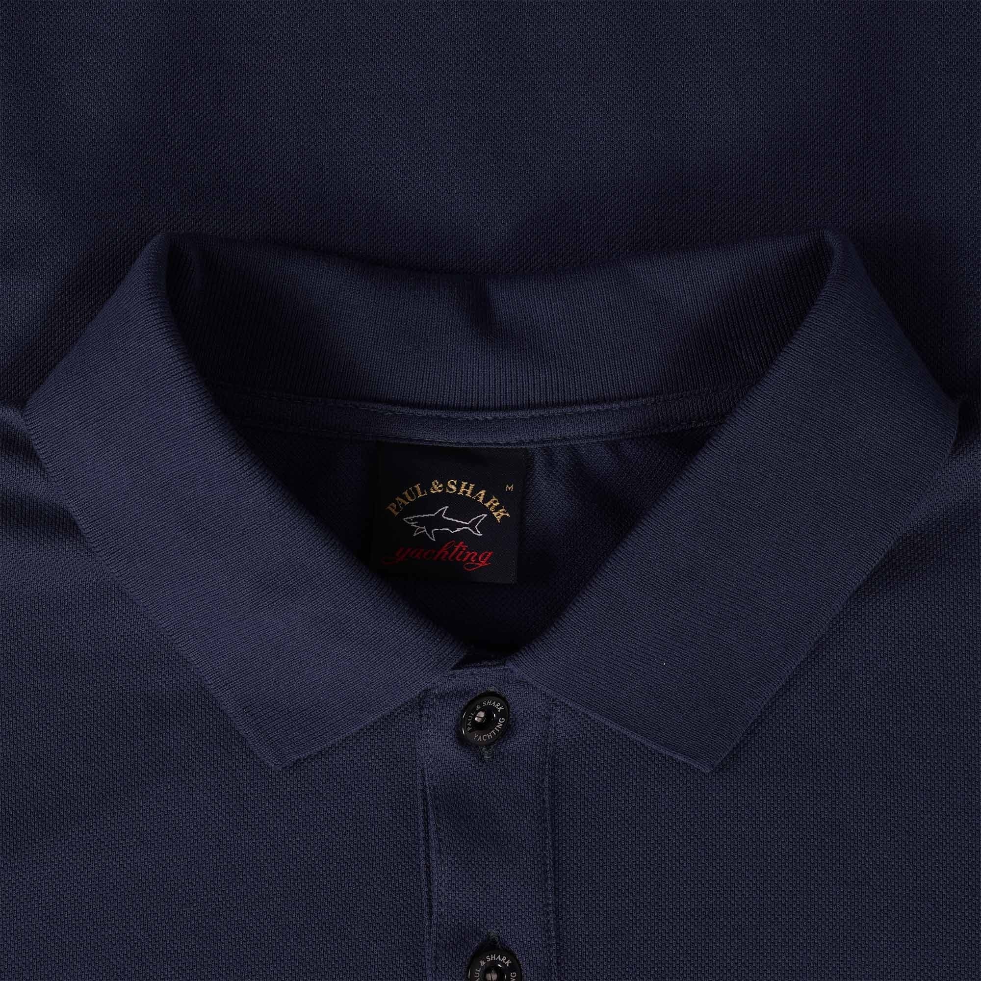 Paul and Shark Logo Polo Shirt - Navy