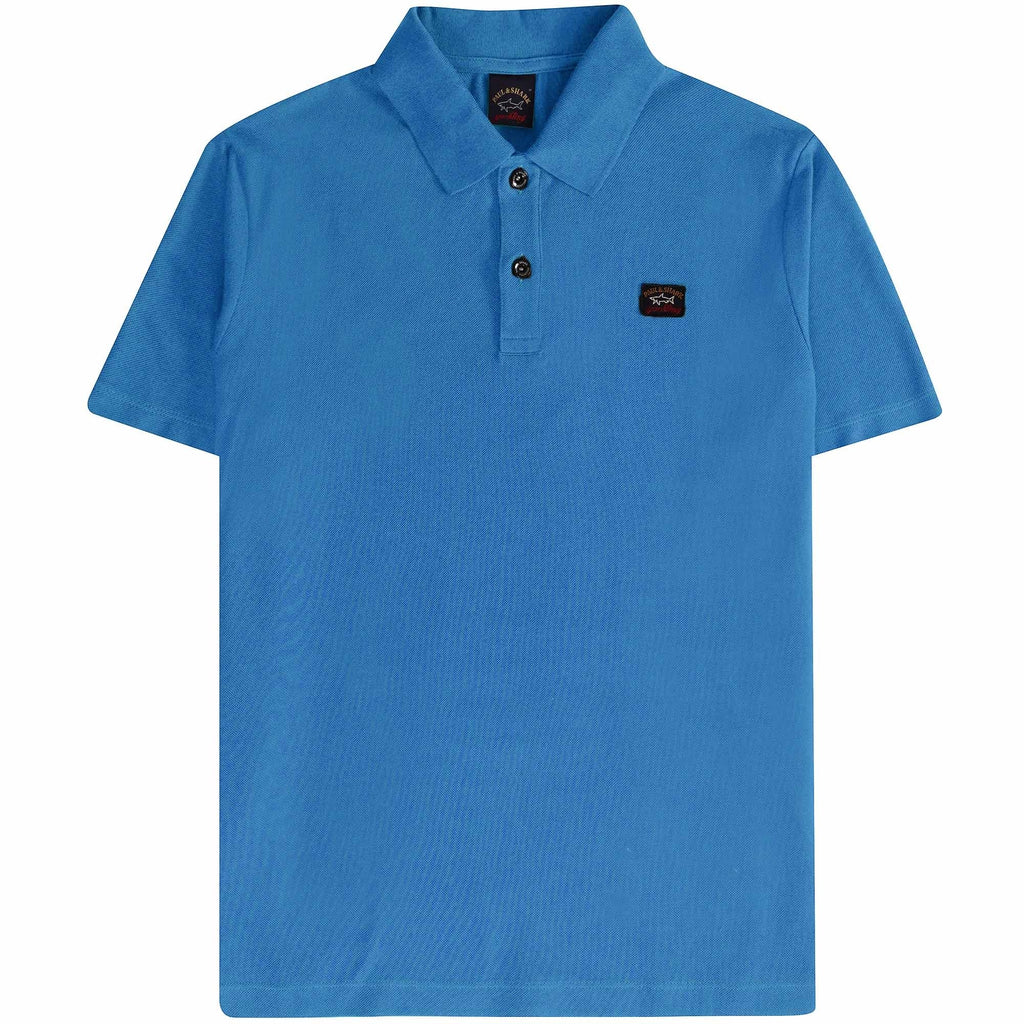Paul and Shark Logo Polo Shirt - Blue