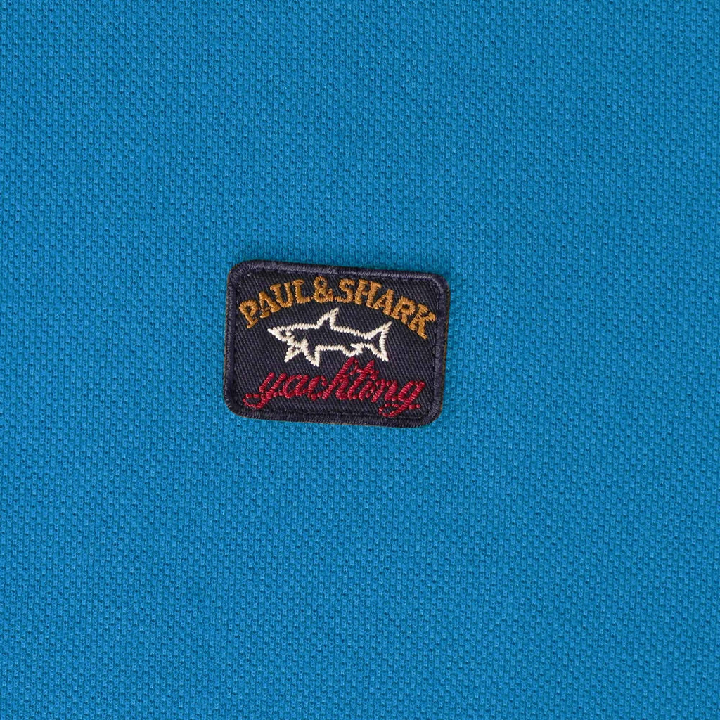 Paul and Shark Logo Polo Shirt - Blue