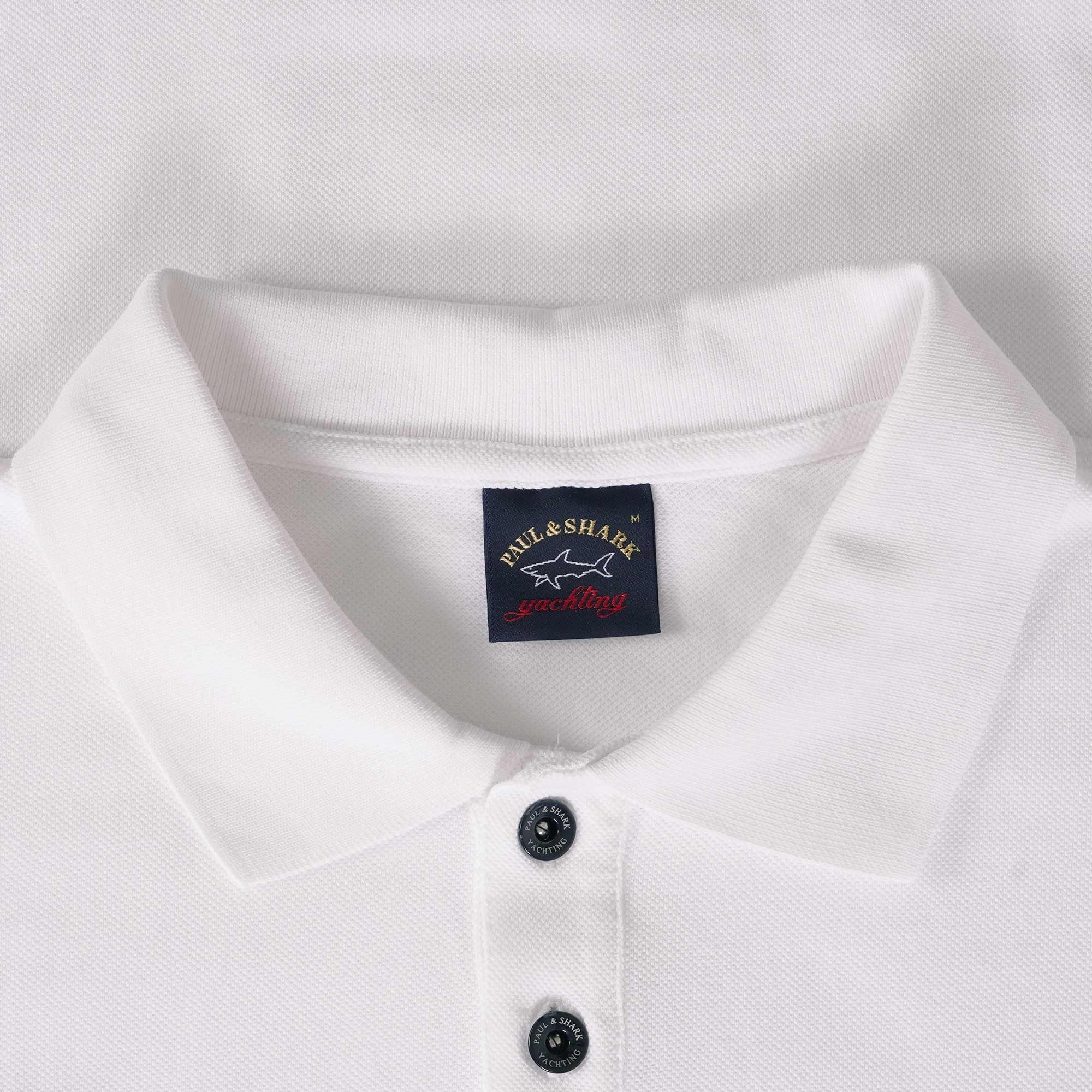 Paul and Shark Logo Polo Shirt - White