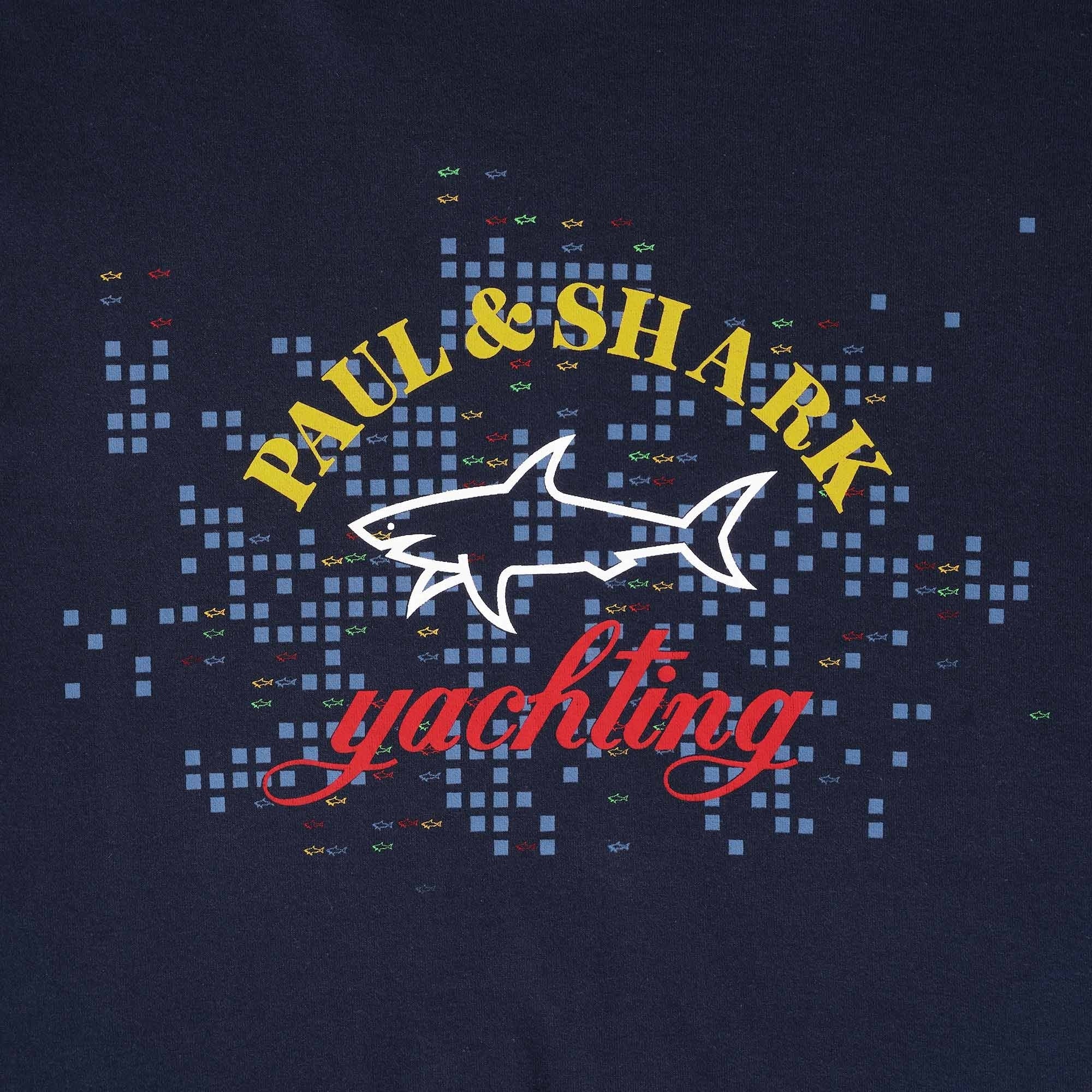 Paul and Shark Logo T-Shirt - Navy