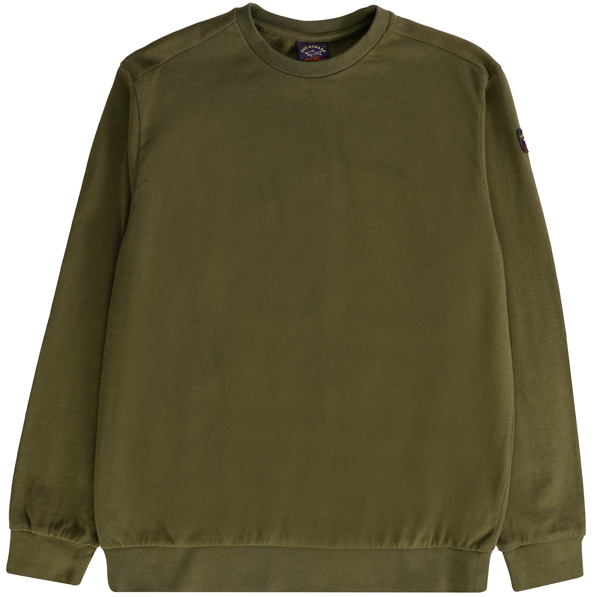 Paul and Shark Crew Neck Sweatshirt - Khaki