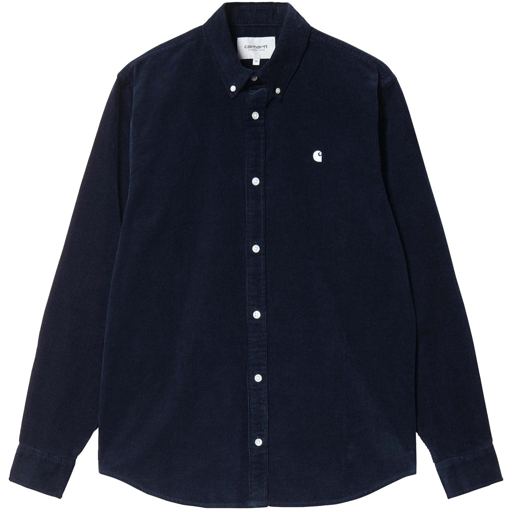 Carhartt WIP Madison Fine Cord Shirt - Dark Navy