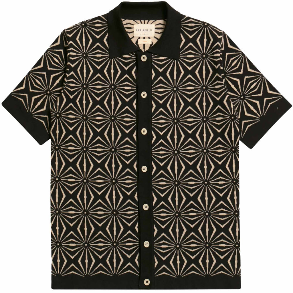 Far Afield Zigger Cardigan - Meteorite Black