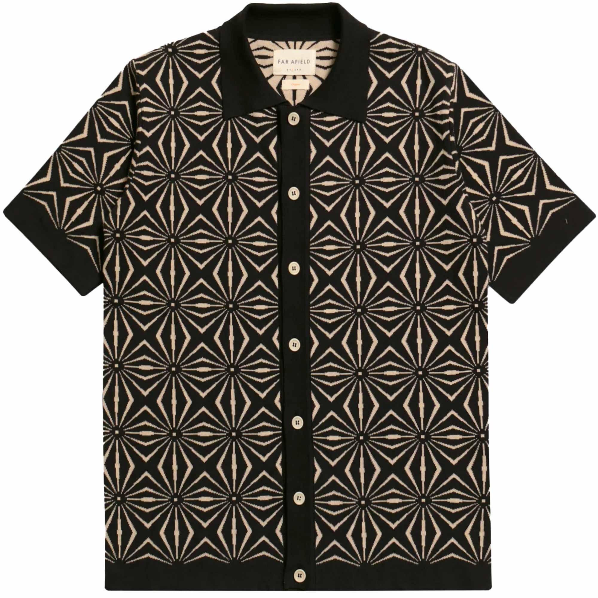Far Afield Zigger Cardigan - Meteorite Black