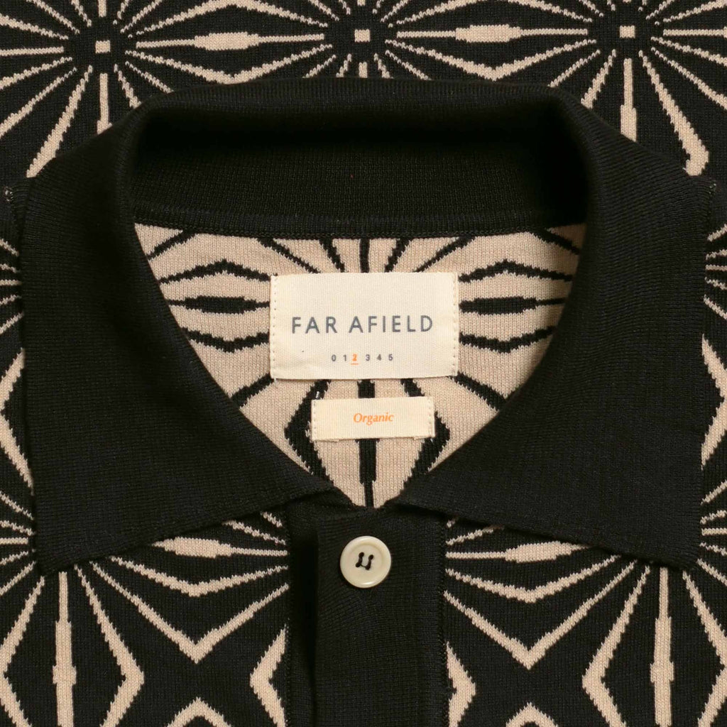 Far Afield Zigger Cardigan - Meteorite Black
