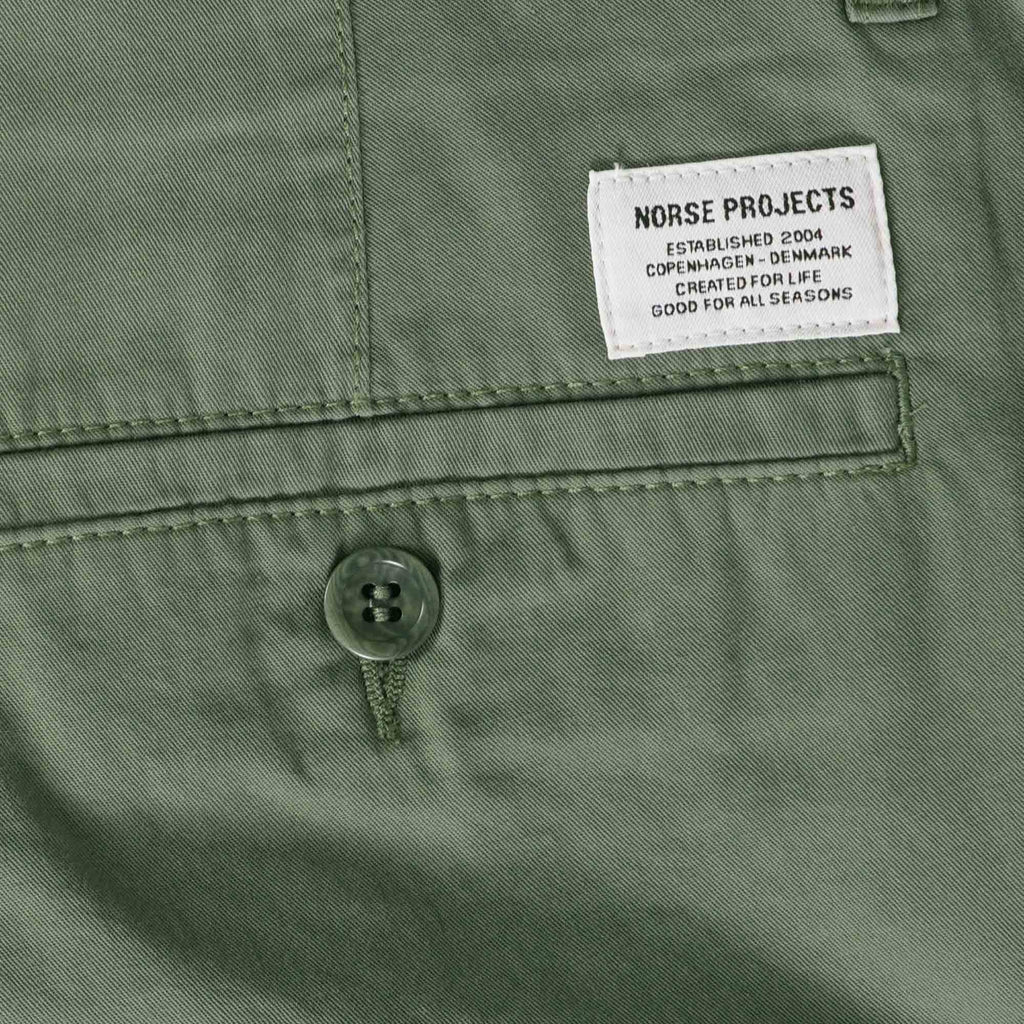 Norse Projects Aros Regular Light Shorts - Sage