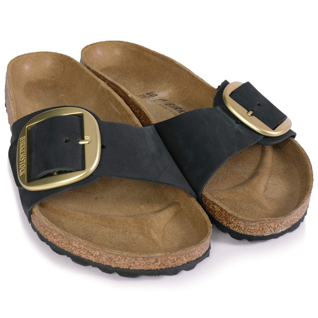 Birkenstock Womens Madrid Big Buckle - Black