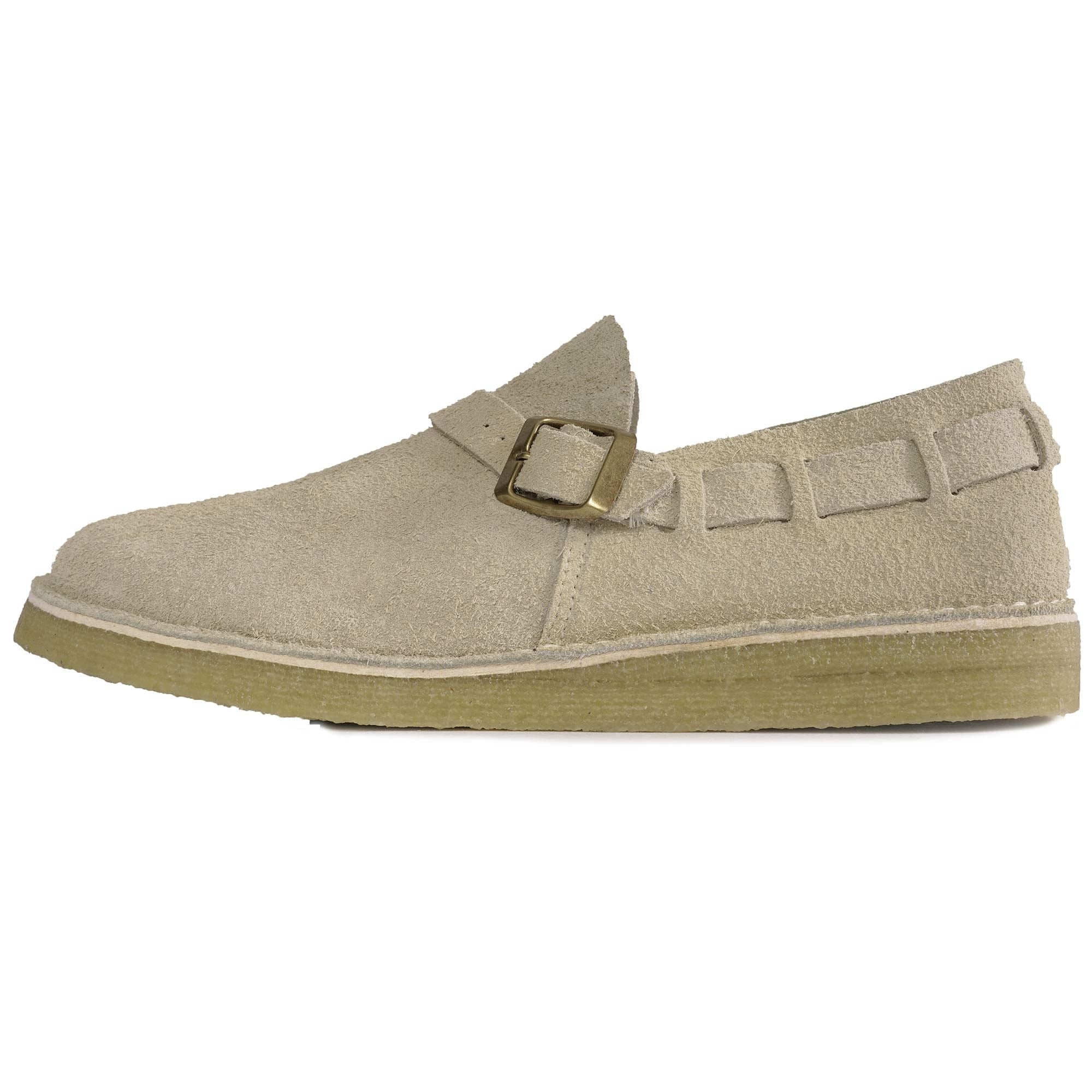 Yogi Corso Suede Buckle Monk Shoes - Sand Brown