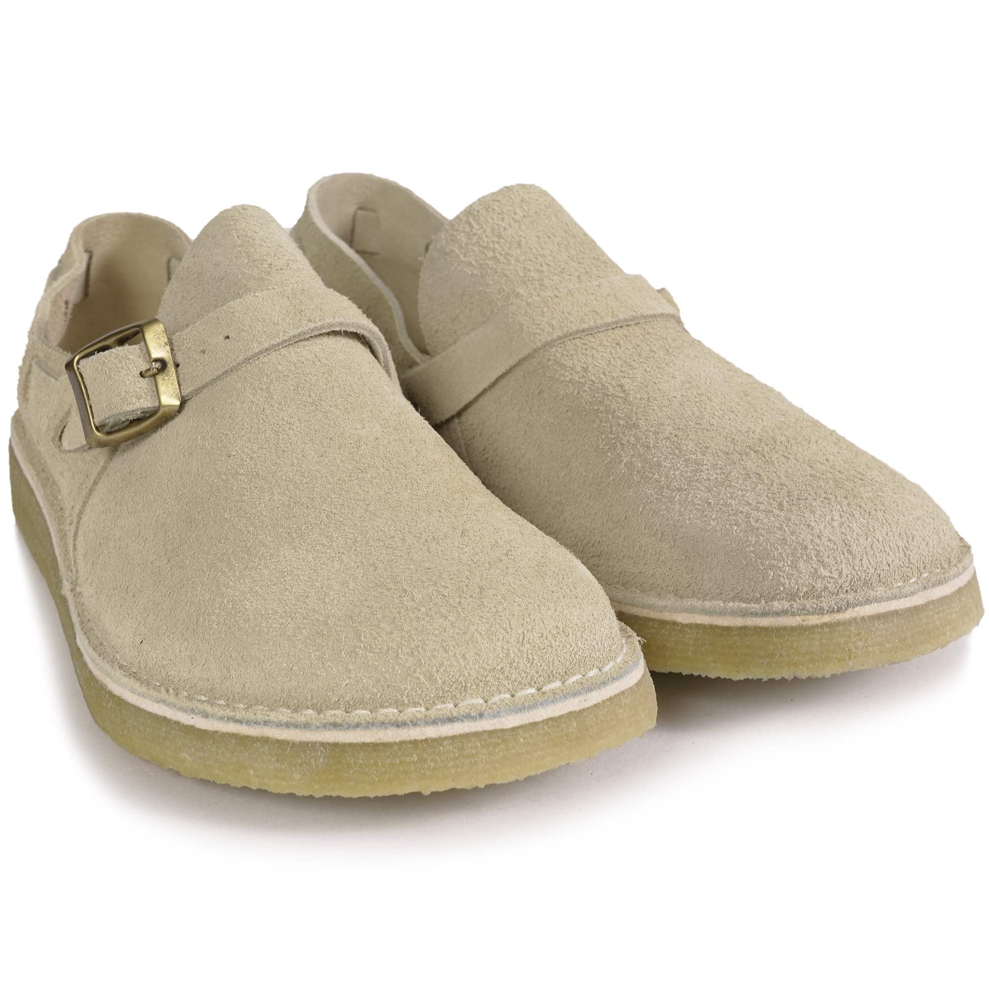 Yogi Corso Suede Buckle Monk Shoes - Sand Brown