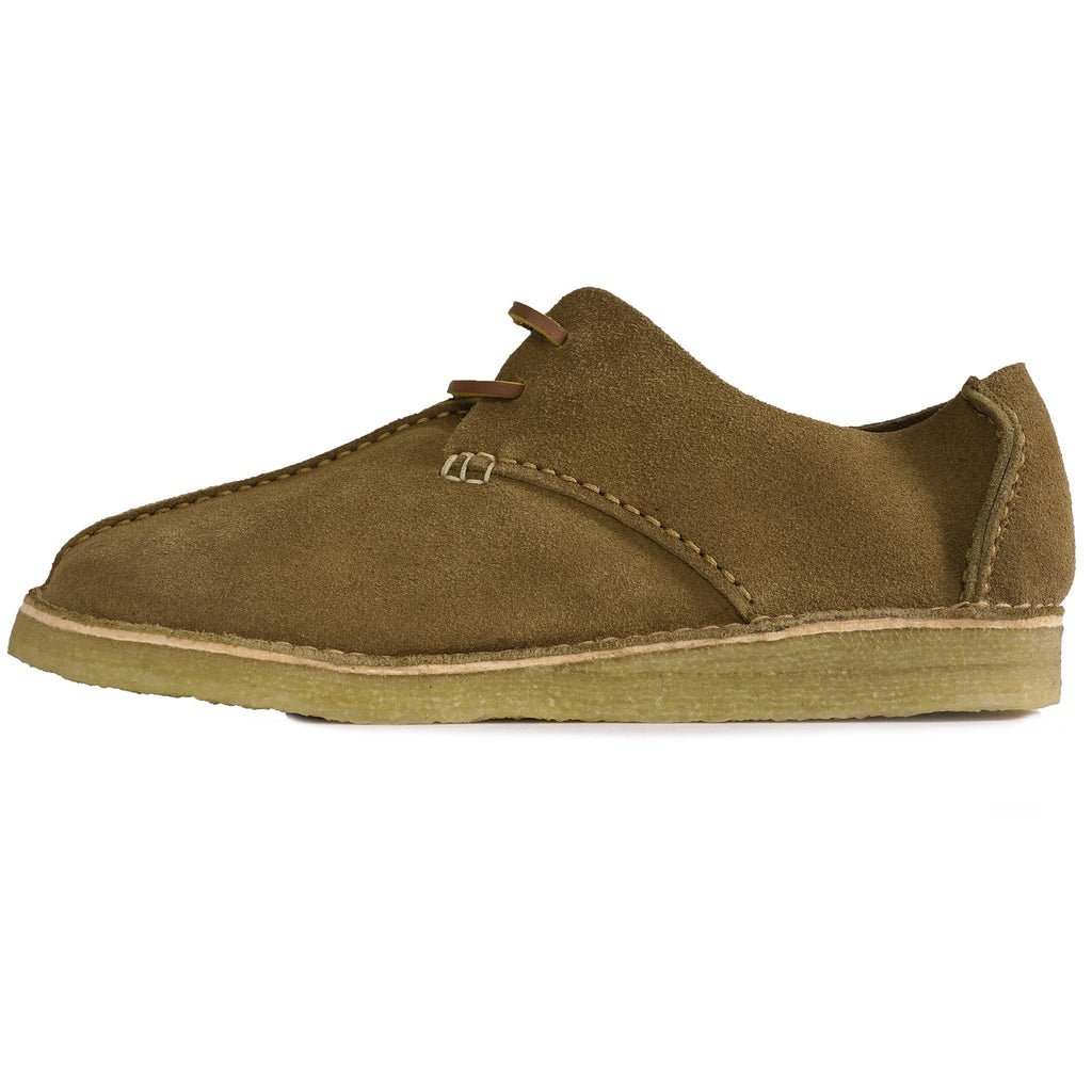 Yogi Caden Centre Seam Suede Shoes - Moss Green