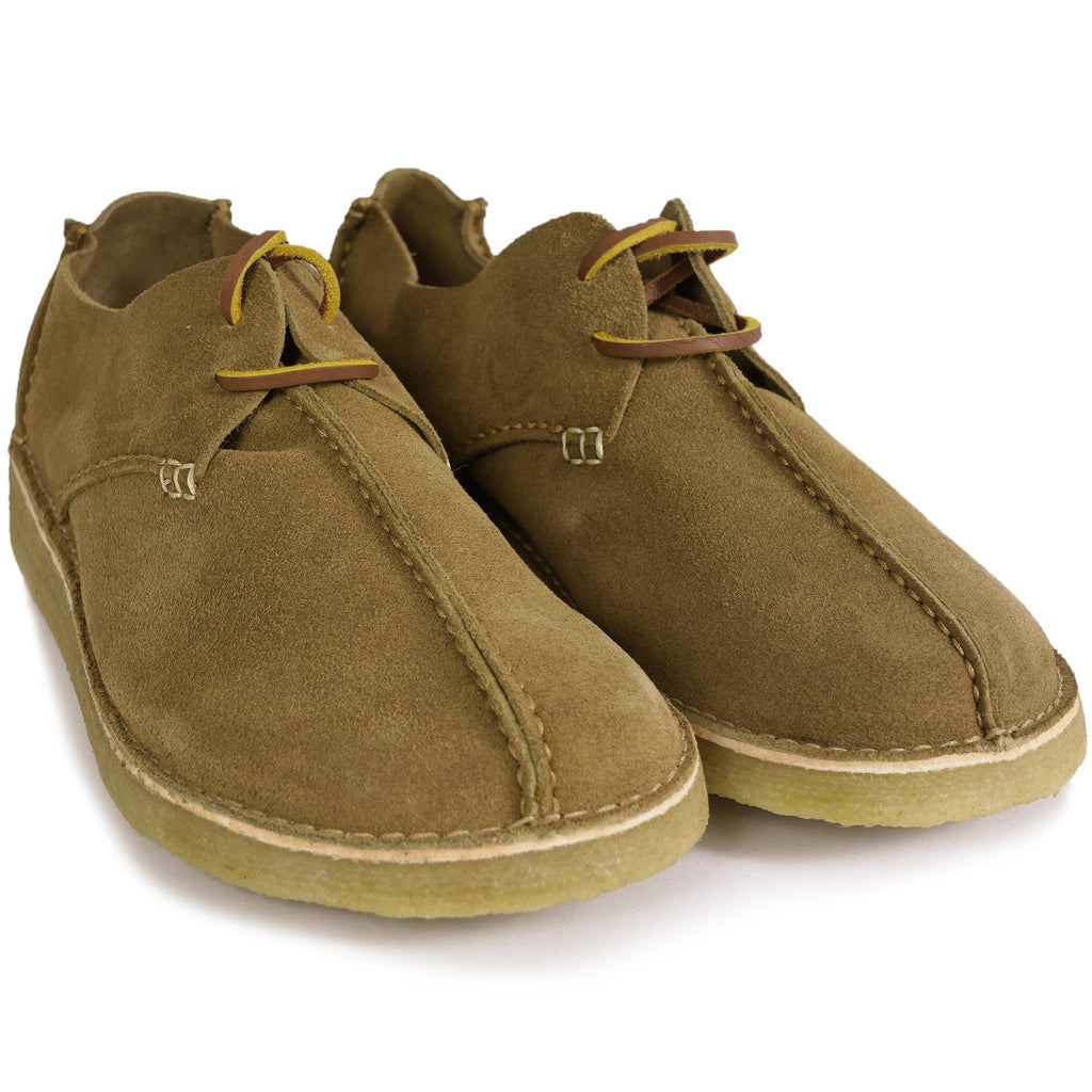Yogi Caden Centre Seam Suede Shoes - Moss Green