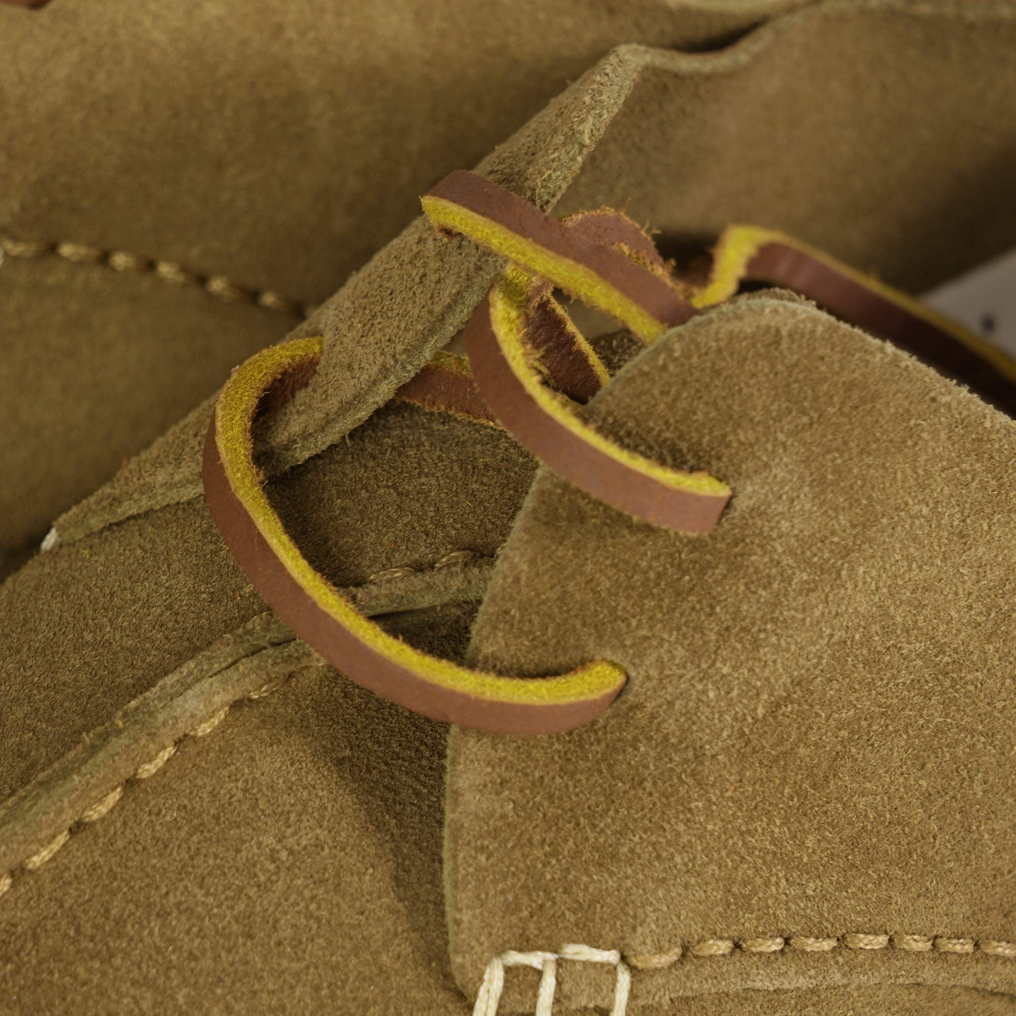 Yogi Caden Centre Seam Suede Shoes - Moss Green