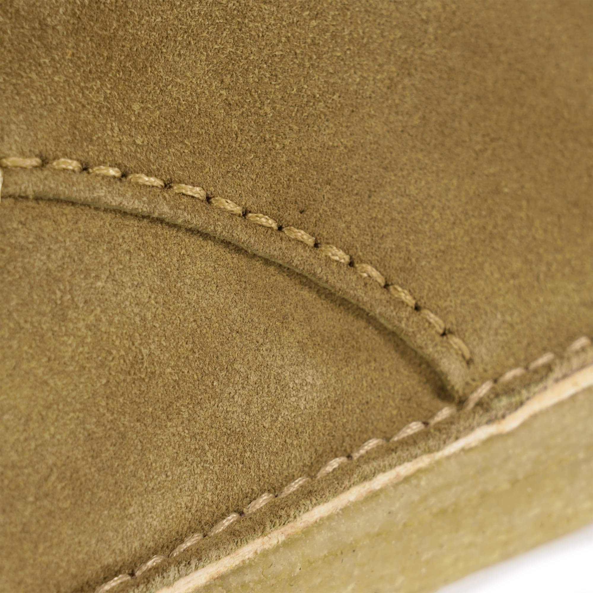 Yogi Caden Centre Seam Suede Shoes - Moss Green