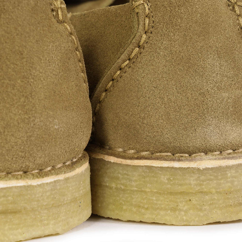 Yogi Caden Centre Seam Suede Shoes - Moss Green