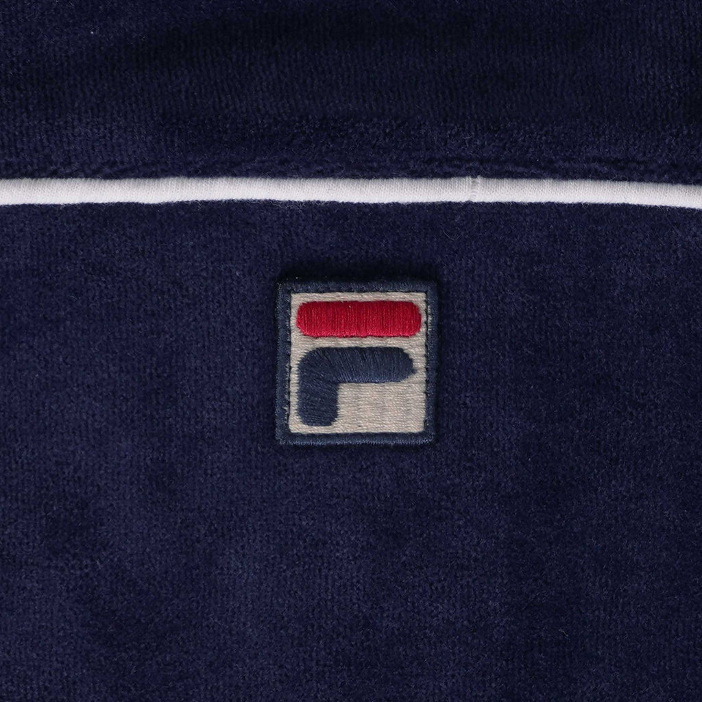 Fila Vintage Fonzo Velour Track Top - Navy